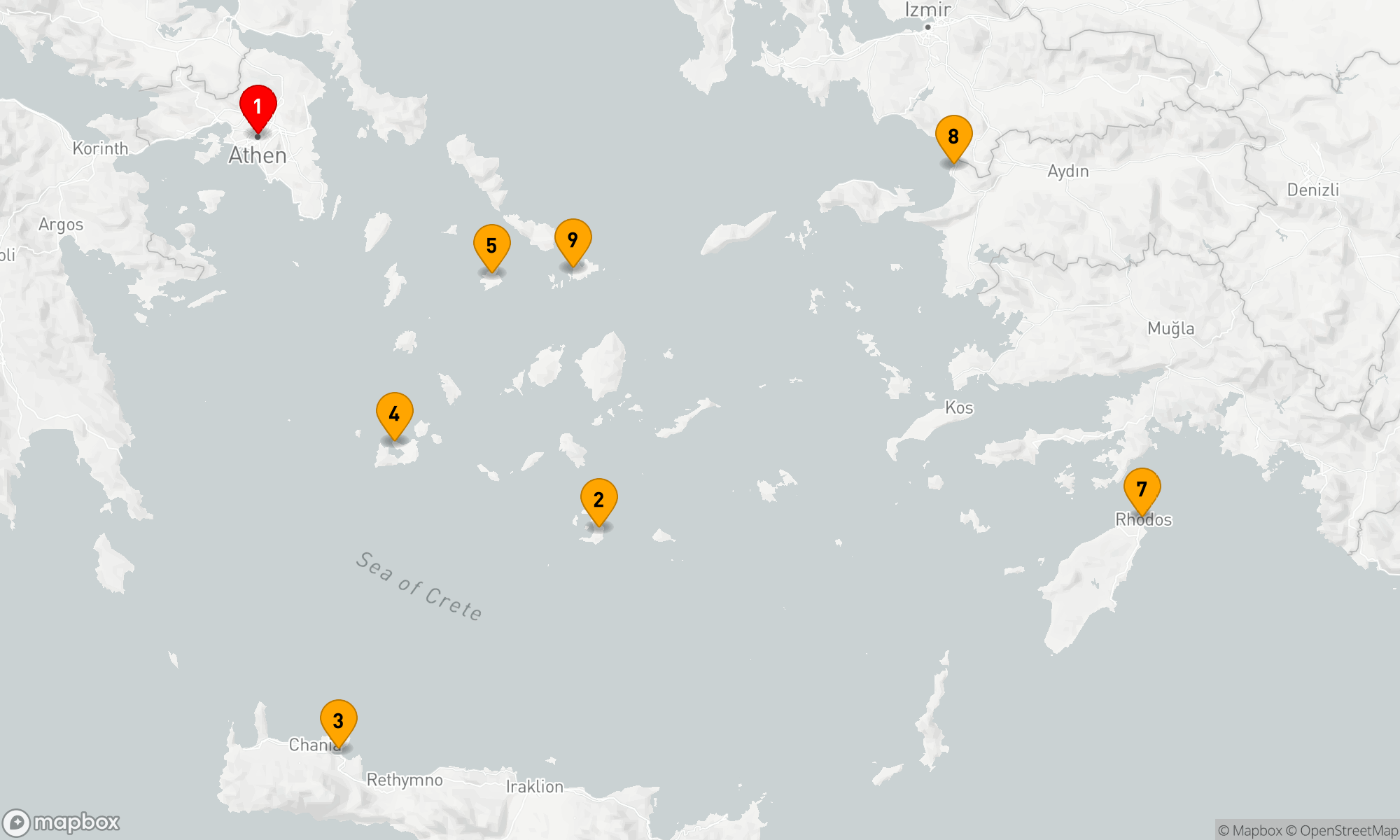 Route 9 Nächte - Inselträume der Ägäis