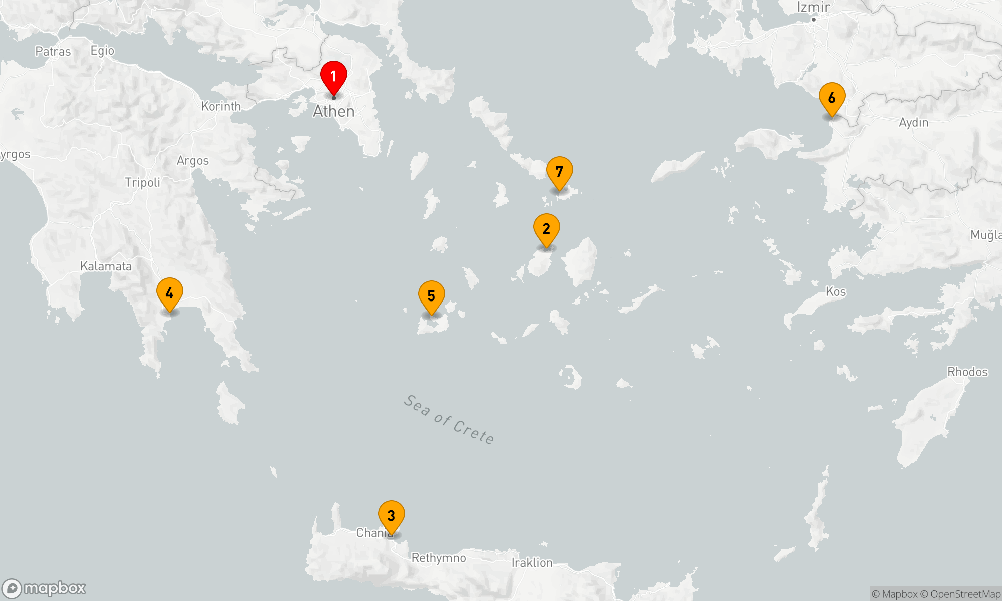 Route 7 Nächte - Ägäisches Abenteuer: Historische Perlen und Inseljuwelen