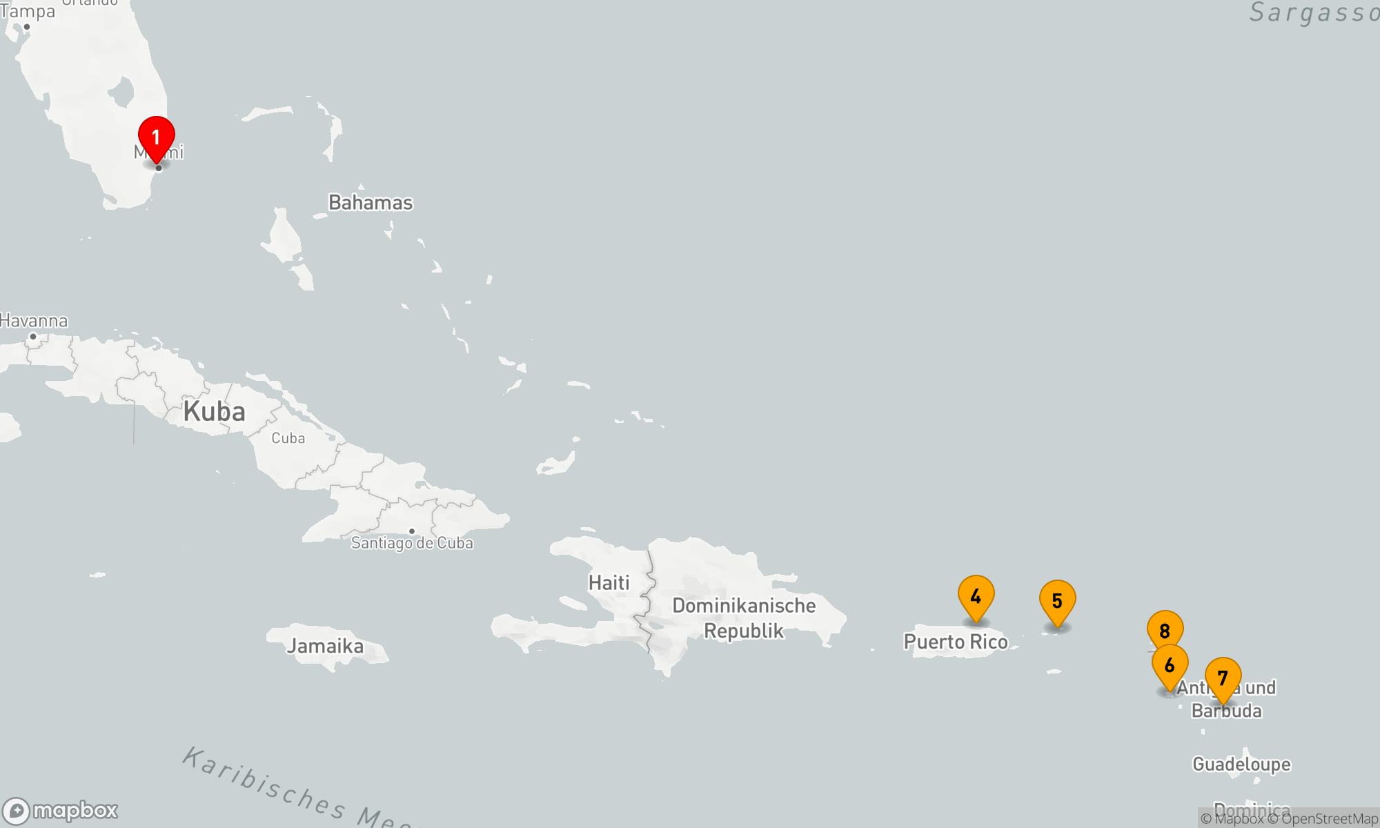 Route 11 Nächte - Karibische Eleganz: Inselzauber und Luxus auf See