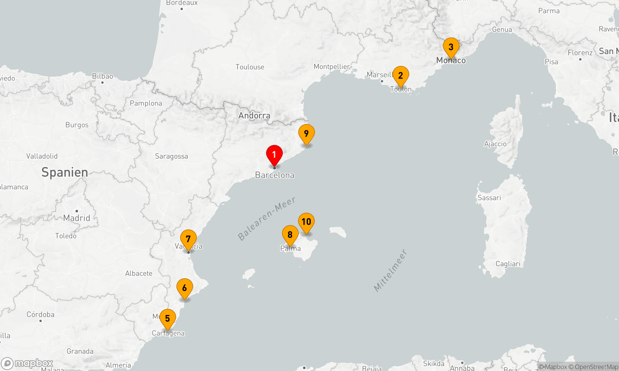 Route 10 Nächte - Mediterranes Juwelabenteuer