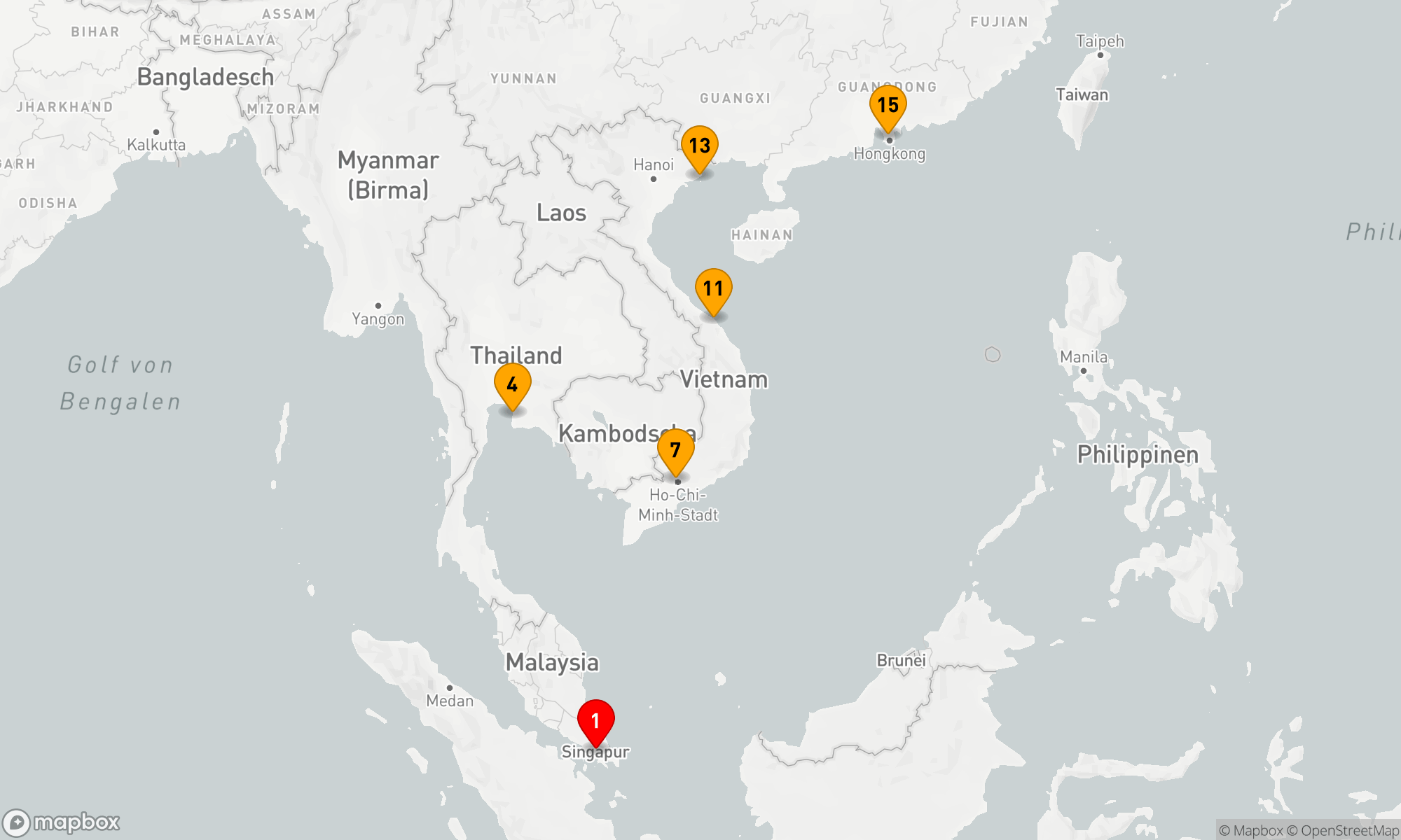 Route 14 Nächte - Entdeckungsreise durch Asiens faszinierende Küsten