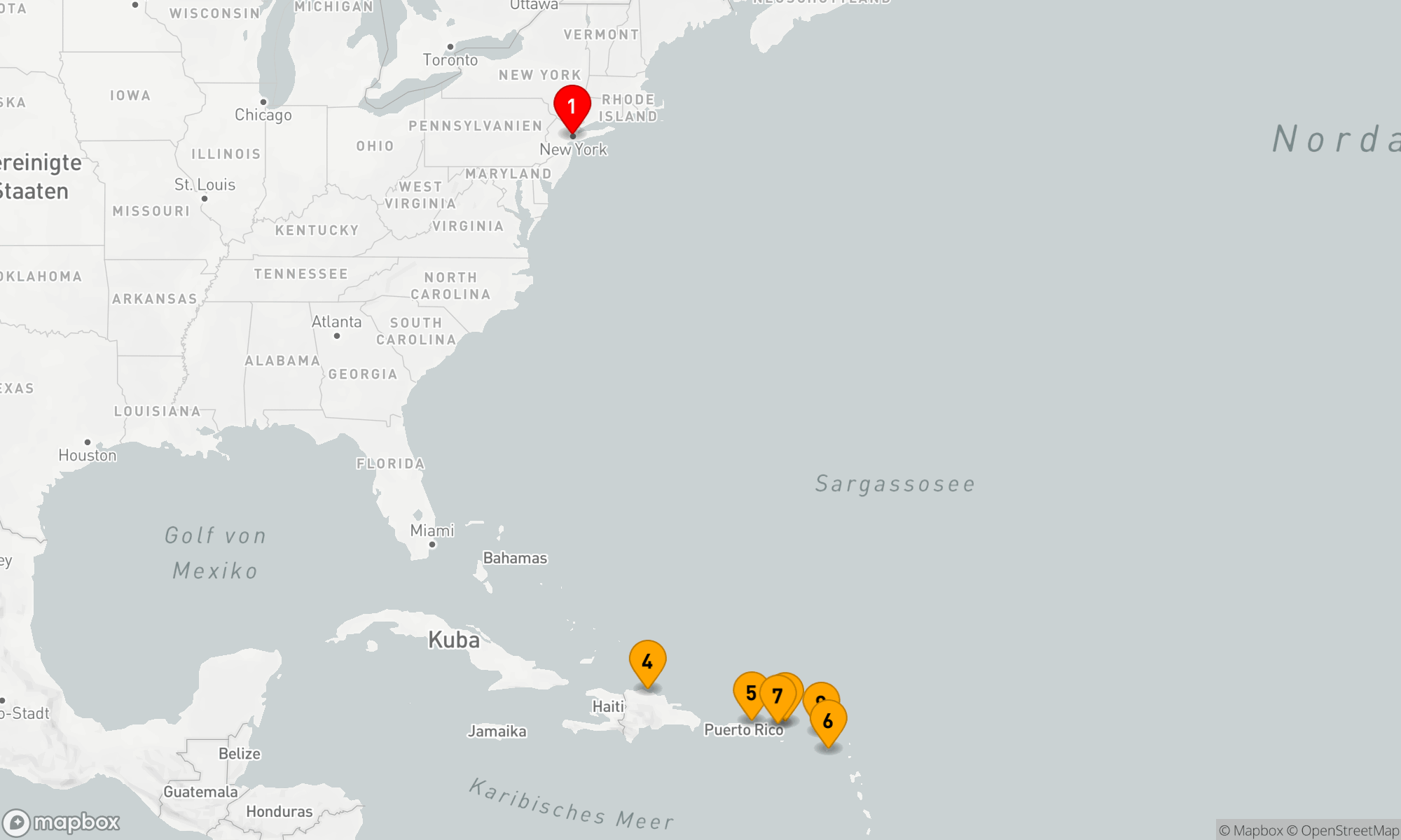 Route 12 Nächte - Inselzauber der Karibik: Entdeckungsreise ab New York