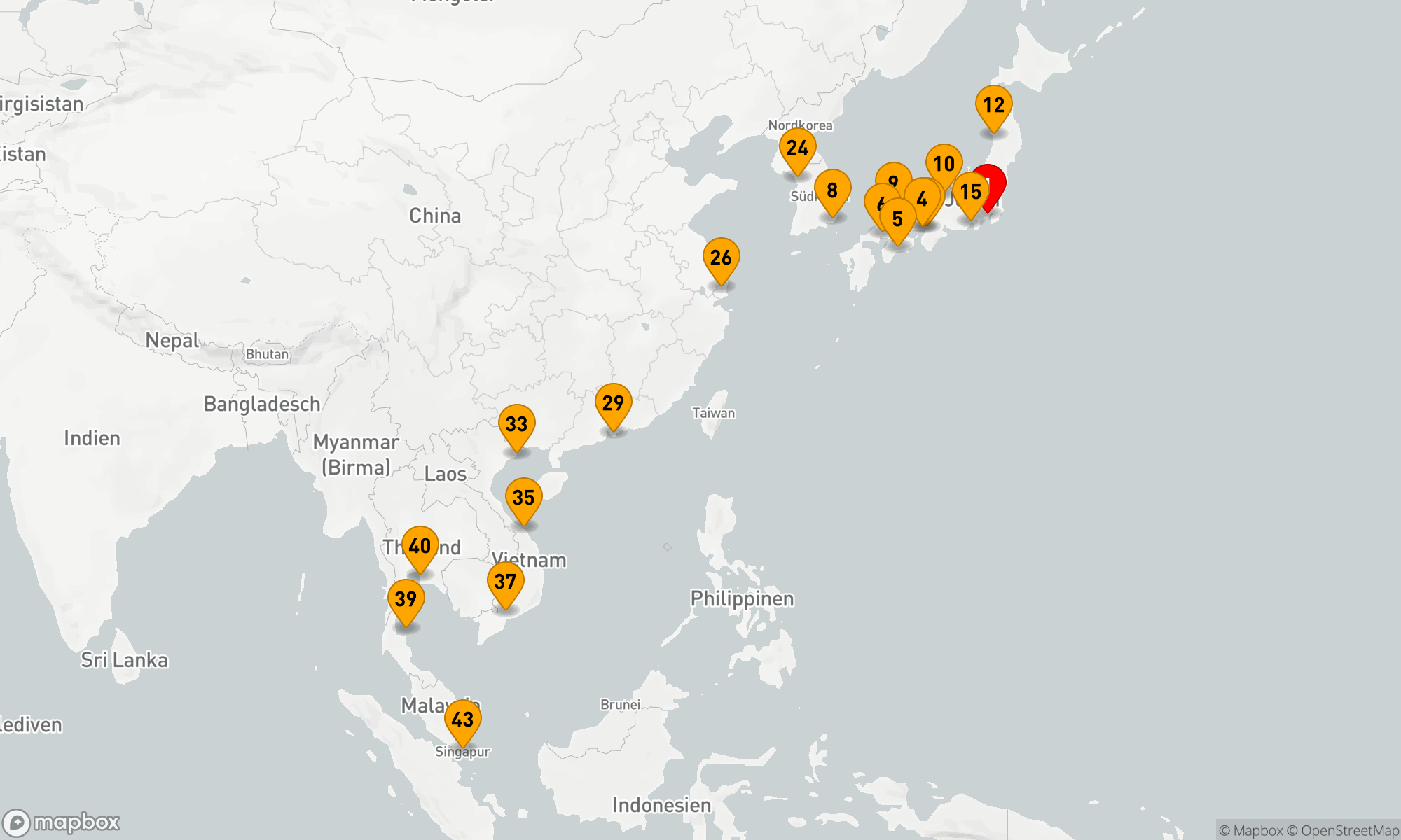 Route 43 Nächte - Weltentdecker-Route