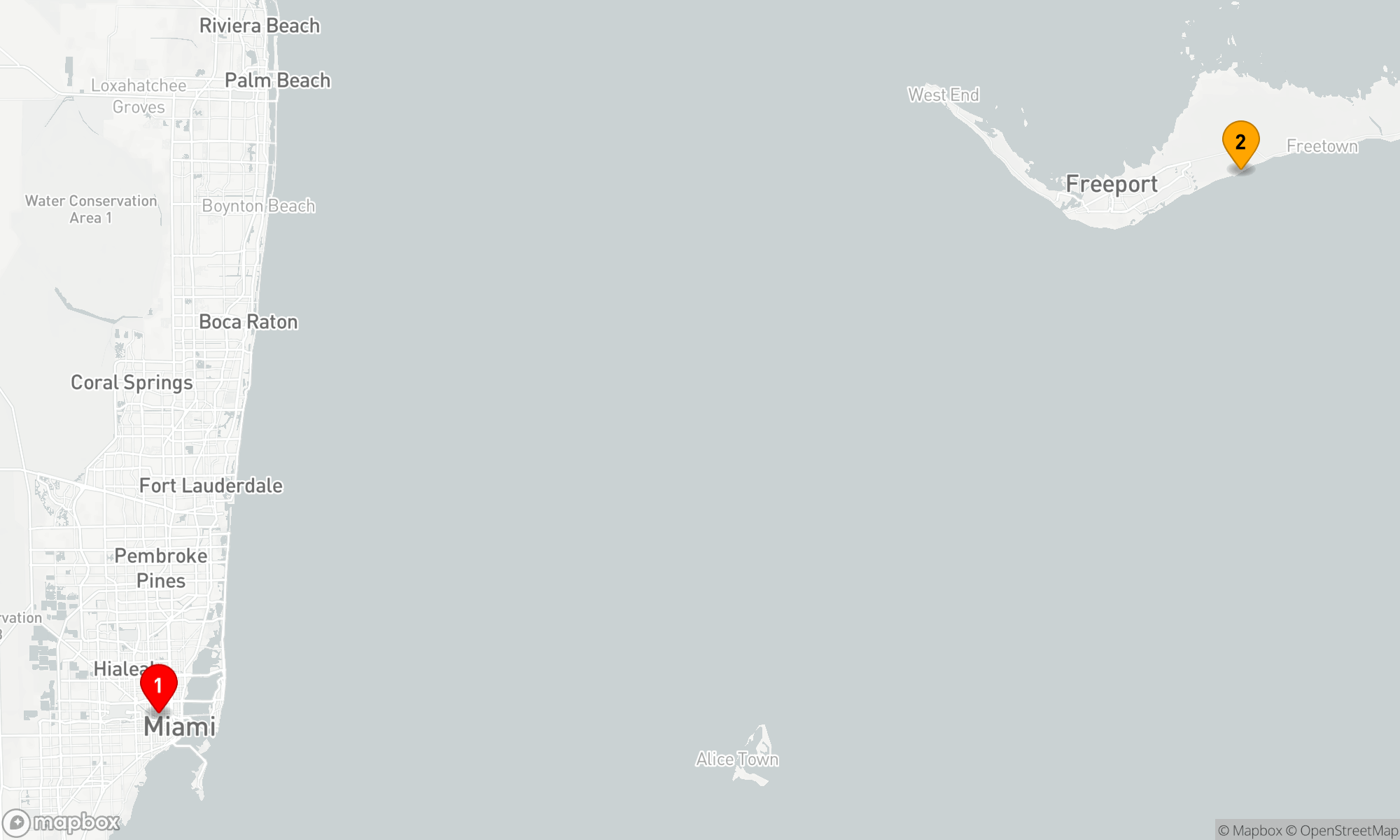 Route 3 Nächte - BAHAMAS