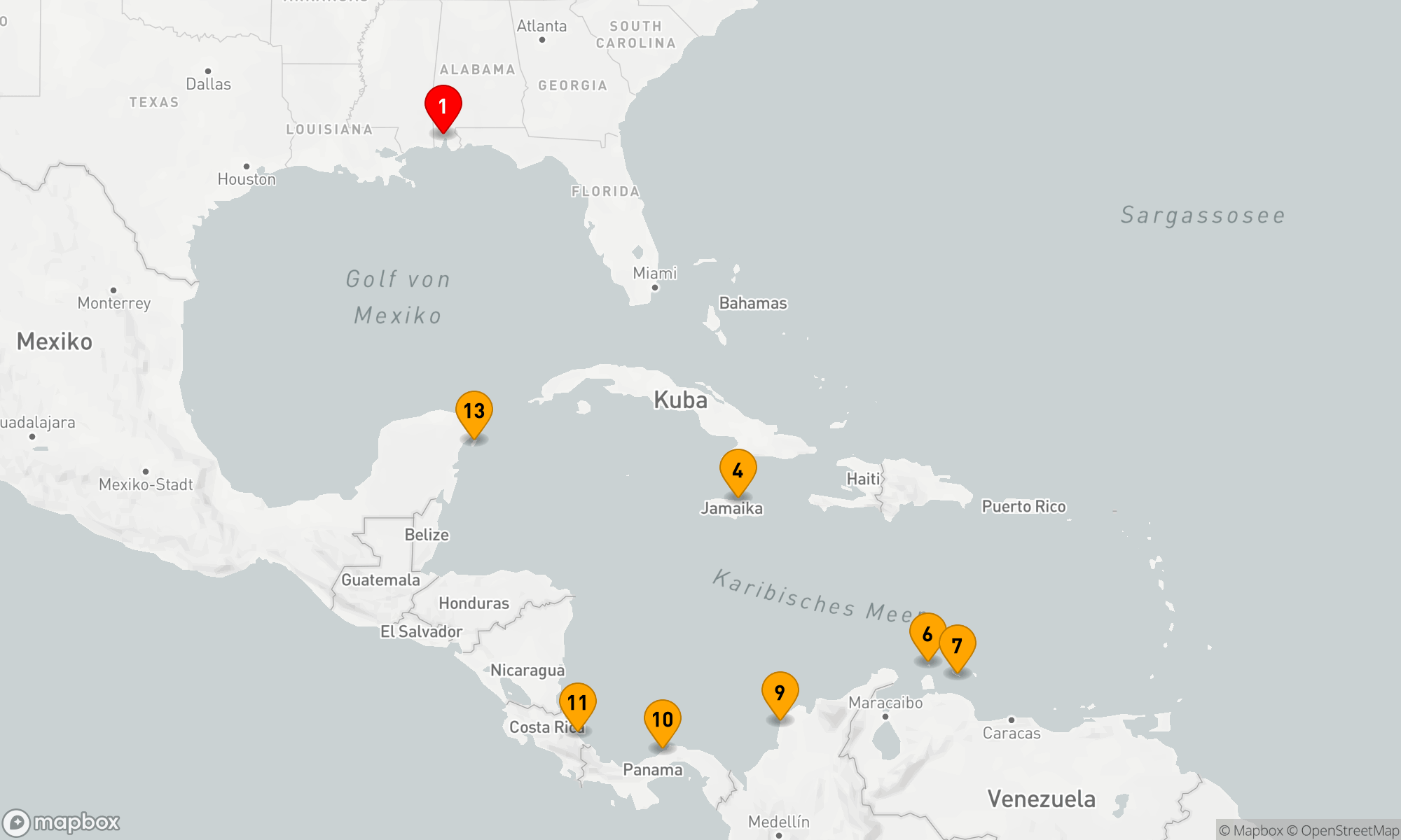Route 14 Nächte - REISEN - KARIBIK & PANAMA