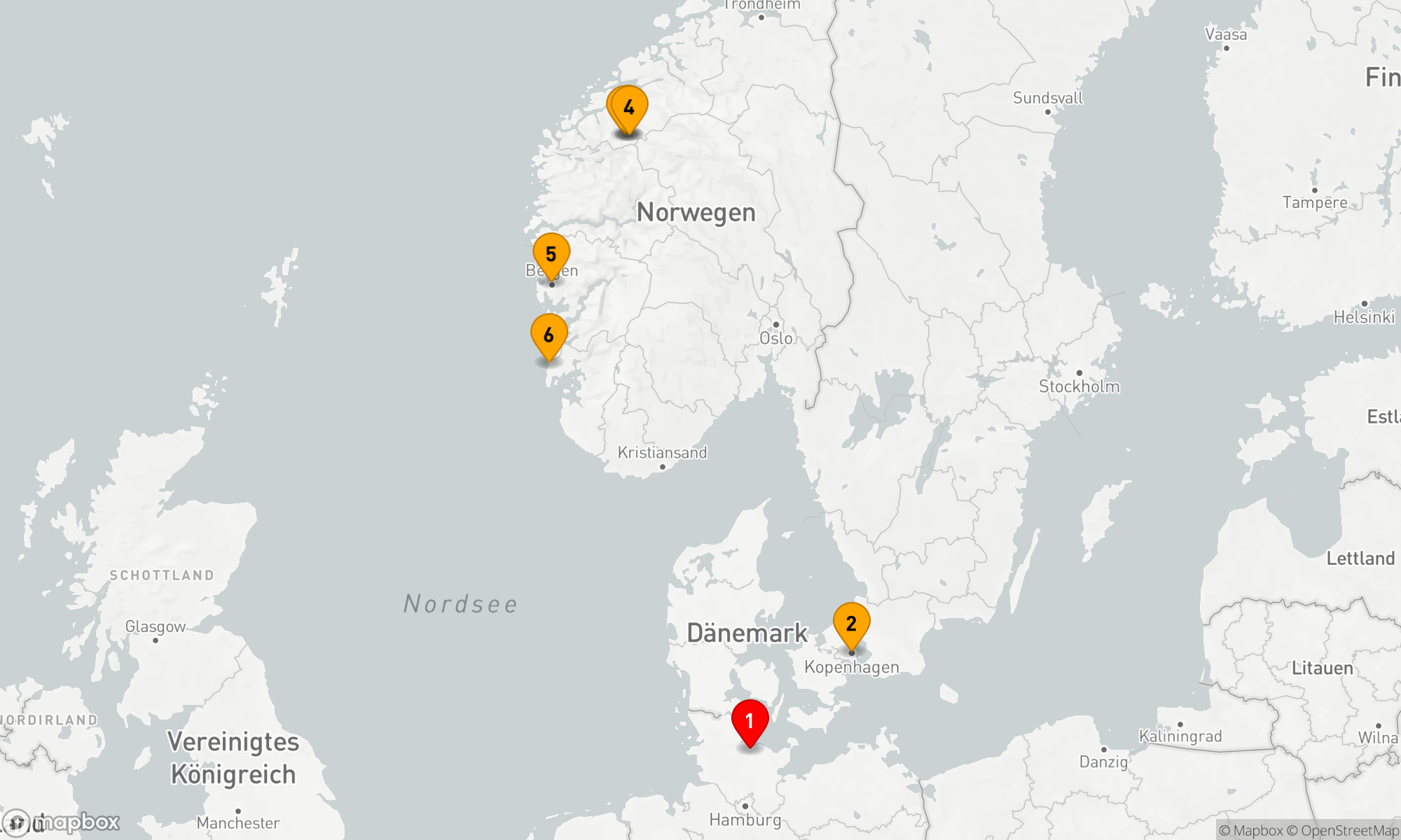 Route 7 Nächte - Nordische Fjordzauberreise