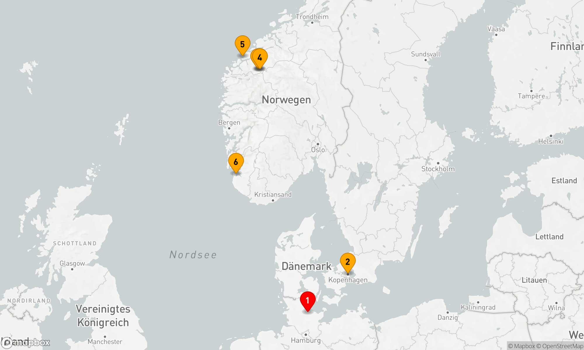 Route 7 Nächte - Nordische Fjordzauber-Entdeckungstour