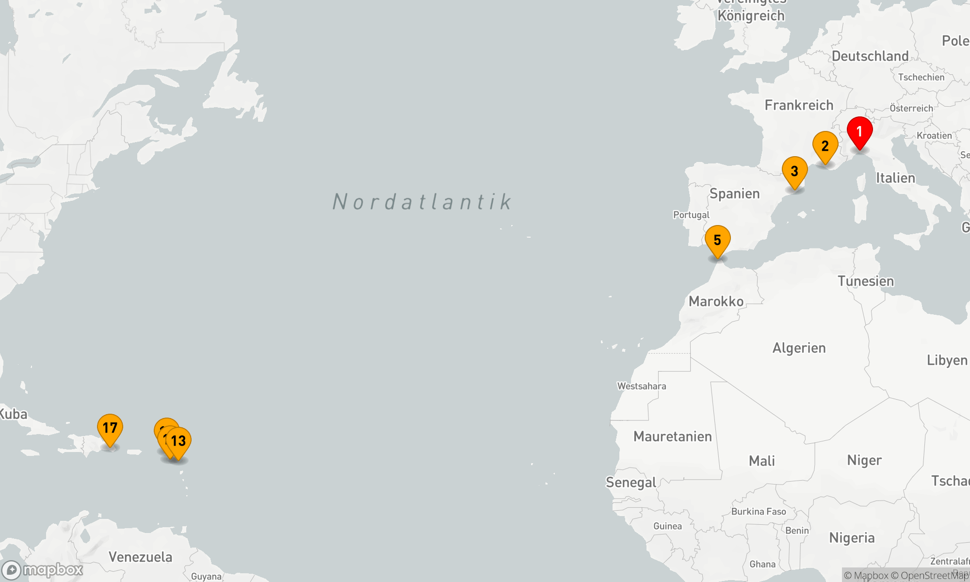 Route 16 Nächte - Opulenter Atlantiktraum