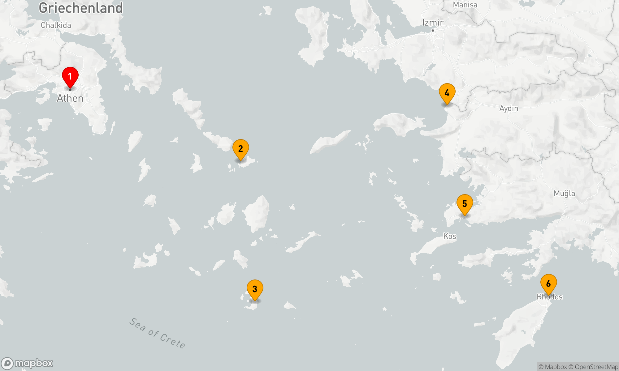 Route 7 Nächte - KREUZFAHRT ZU DEN GRIECHISCHEN INSELN UND DER TÜRKEI
