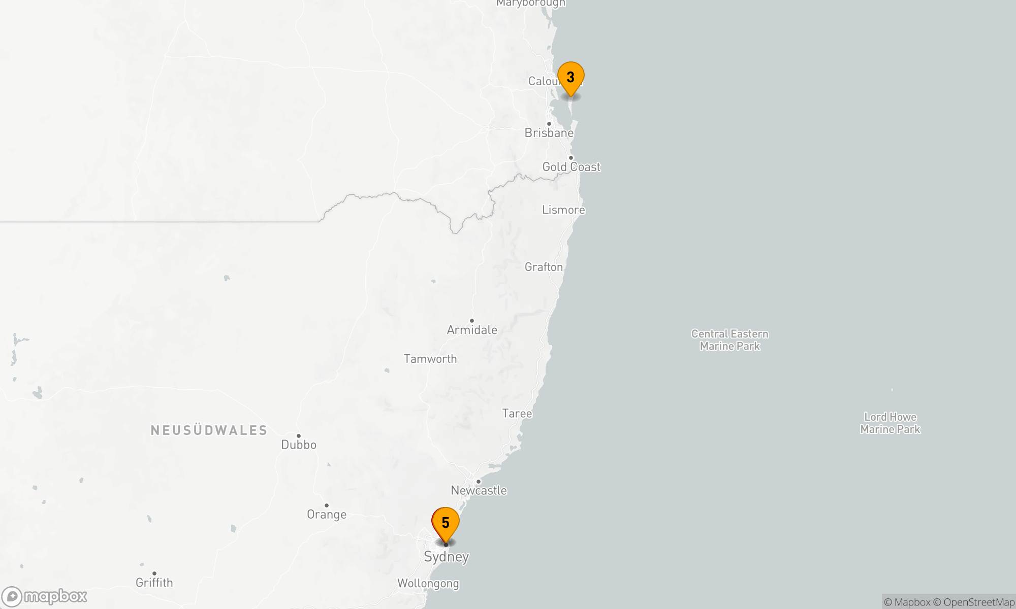 Route 4 Nächte - MORETON INSEL