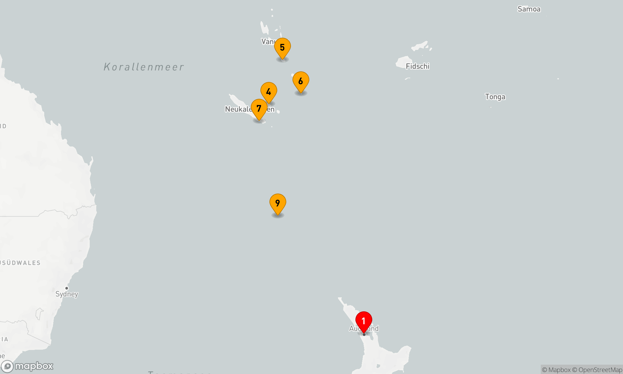 Route 10 Nächte - VANUATU & NEUKALEDONIEN