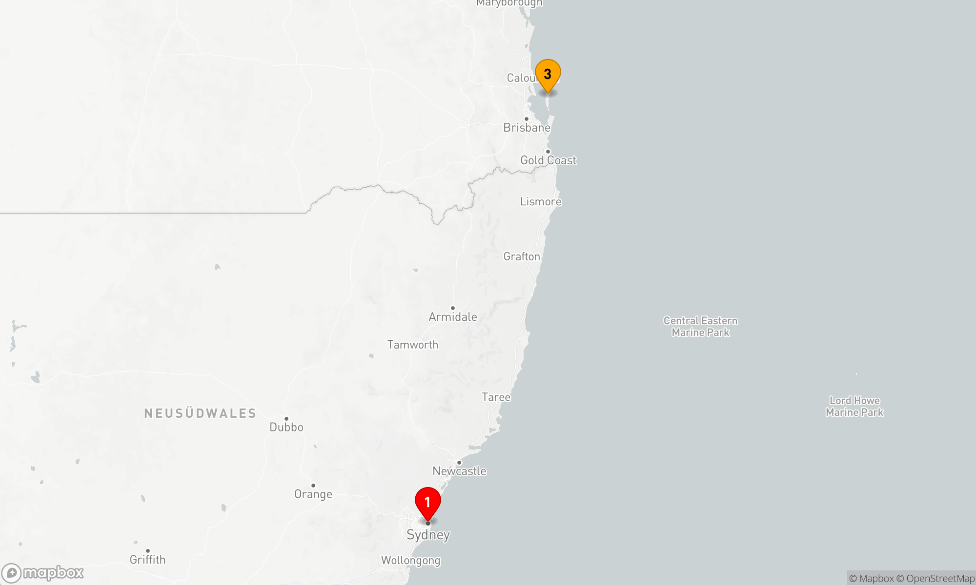 Route 4 Nächte - MORETON INSEL