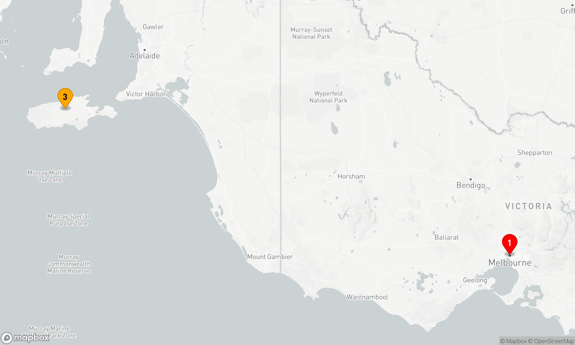 Route 4 Nächte - KÄNGURU-INSEL