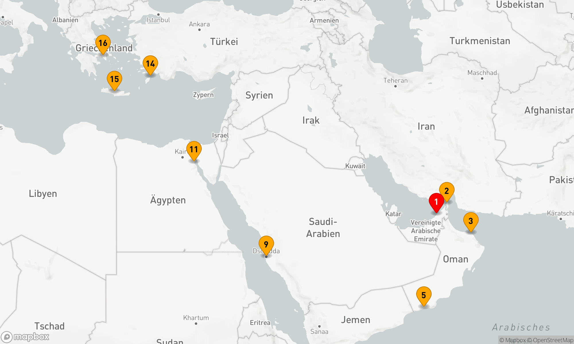 Route 15 Nächte - Aus dem Orient in den Okzident