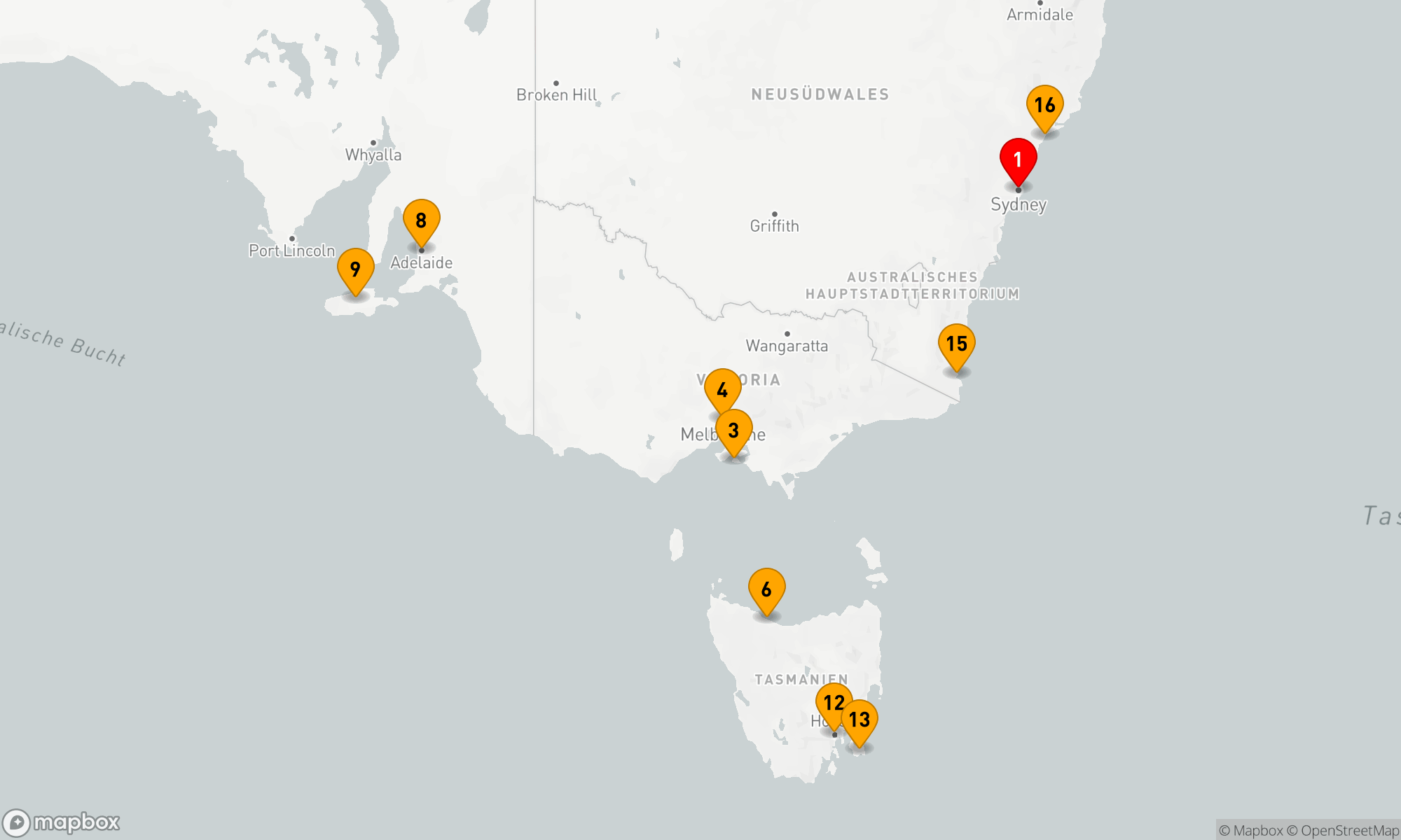Route 16 Nächte - SÜDAUSTRALIEN ENTDECKUNGSREISE