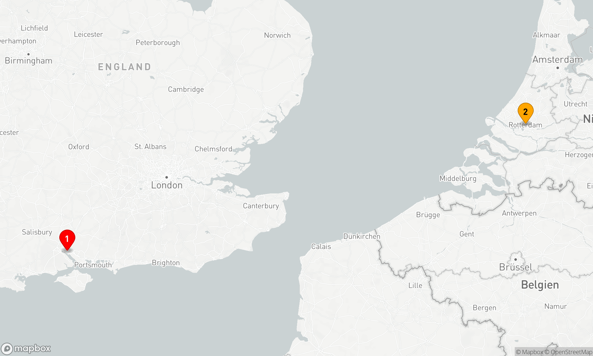 Route 3 Nächte - ab/bis Southampton