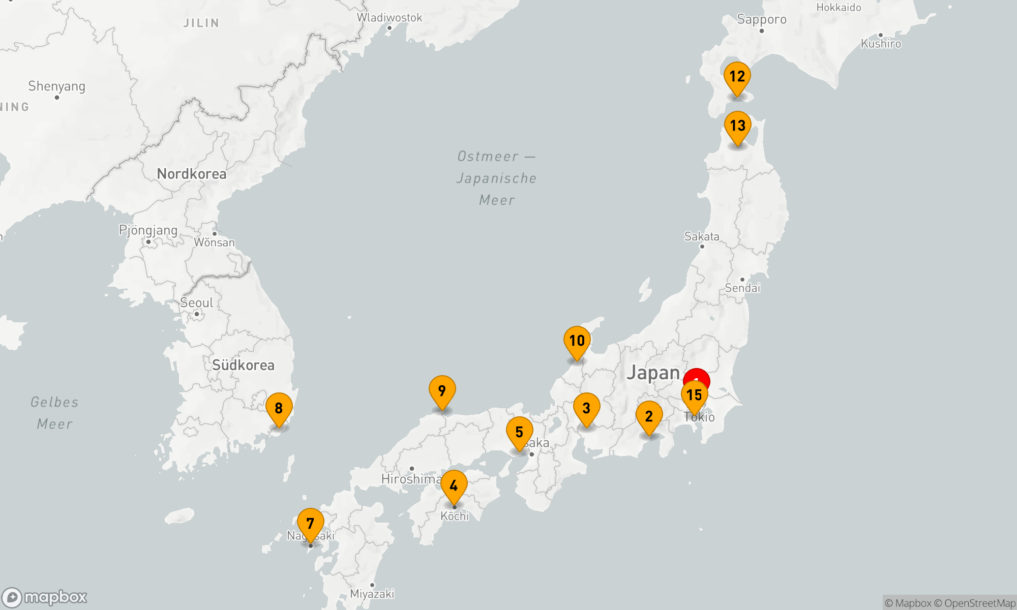 Route 14 Nächte - Entdeckungsreise durch das Land der Kirschblüten und darüber hinaus