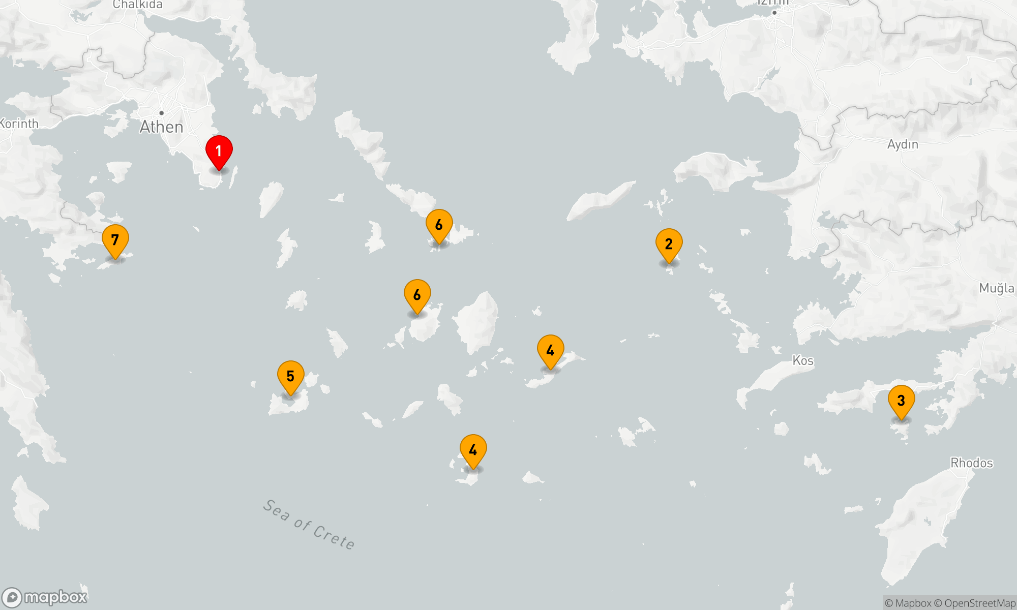 Route 7 Nächte - Im Herzen der griechischen Inseln
