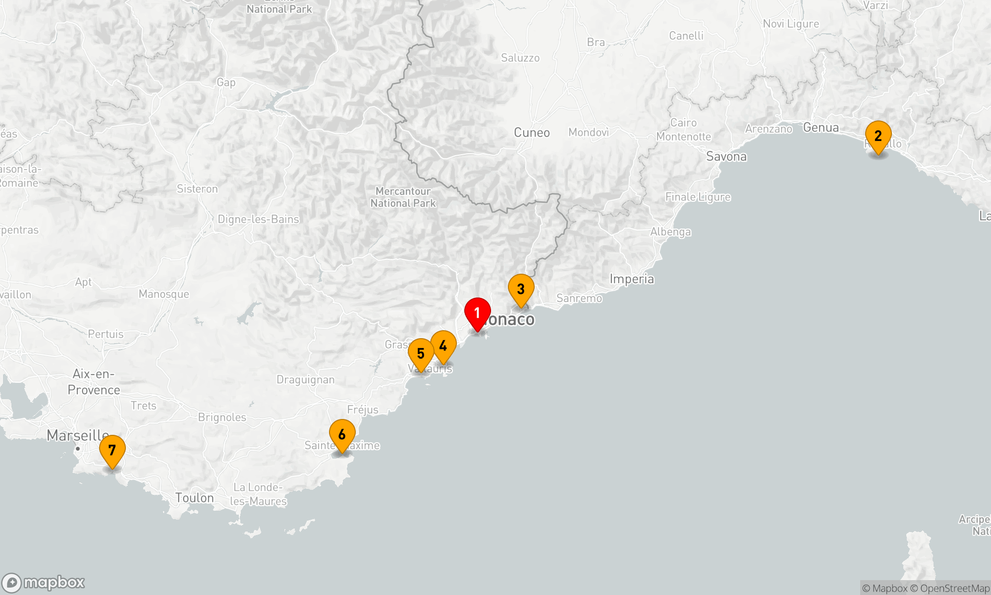 Route 7 Nächte - Die Côte d‘Azur unter den Segeln der Le Ponant