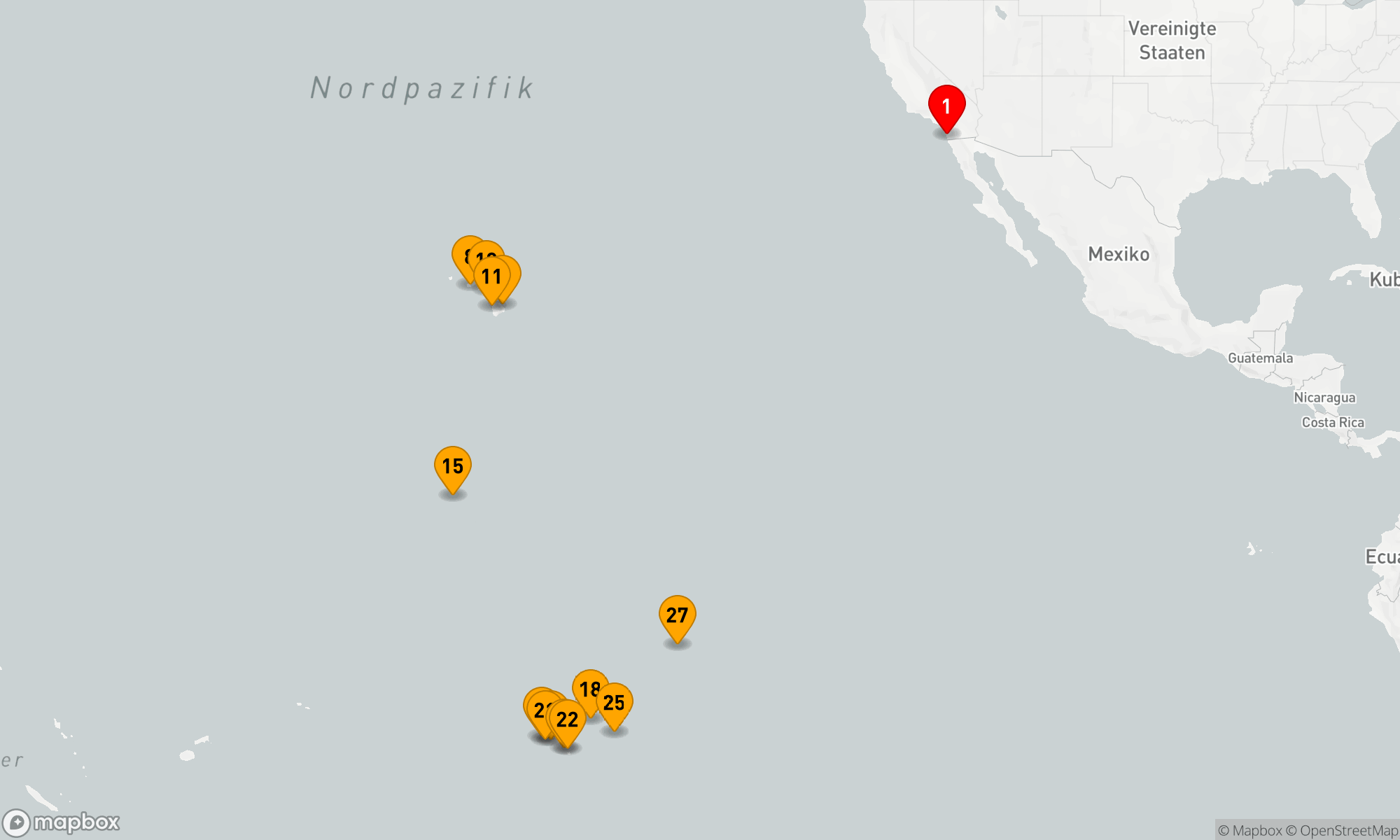 Route 35 Nächte - HAWAII,  TAHITI & MARQUESAS LEGENDÄRE REISE