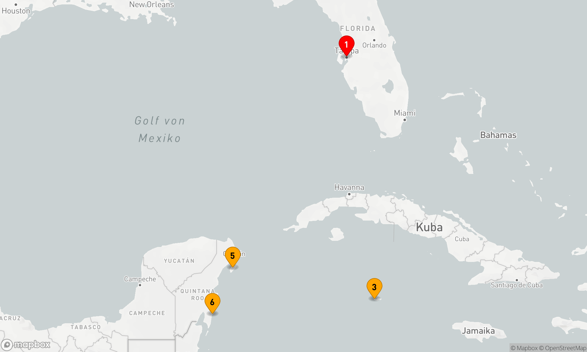 Route 7 Nächte - GRAND CAYMAN & MEXIKO KREUZFAHRT