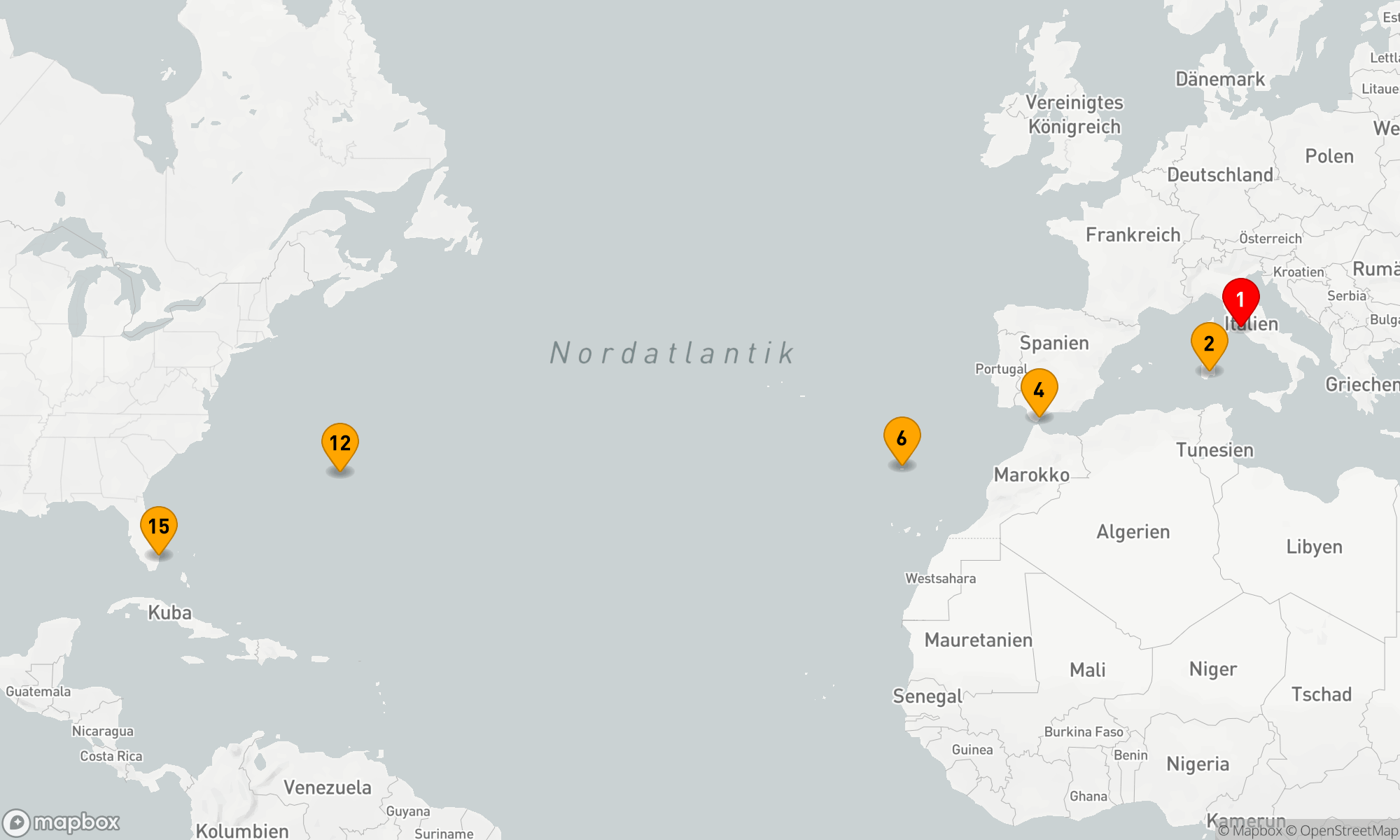 Route 14 Nächte - ITALIEN & PORTUGAL TRANSATLANTISCH