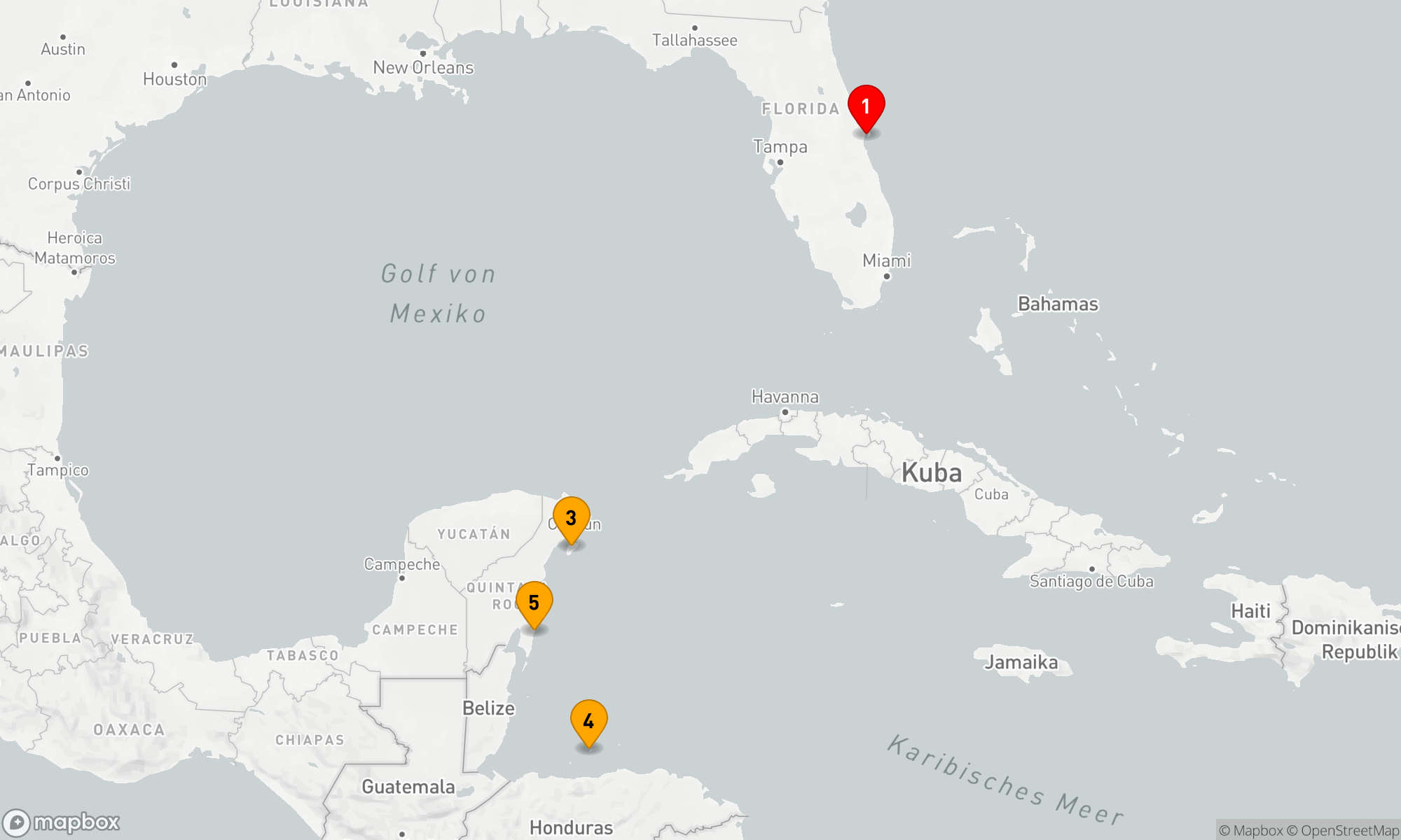Route 7 Nächte - MEXIKO & HONDURAS URLAUBSKREUZFAHRT