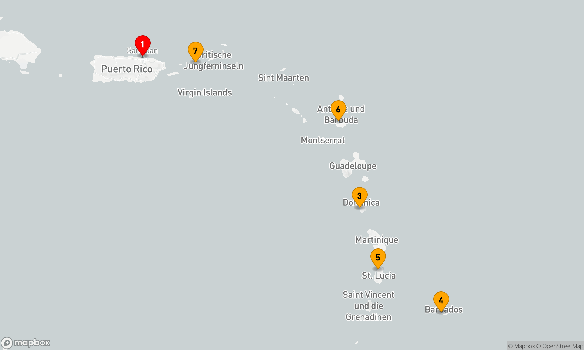Route 7 Nächte - URLAUB IN DER SÜDLICHEN KARIBIK