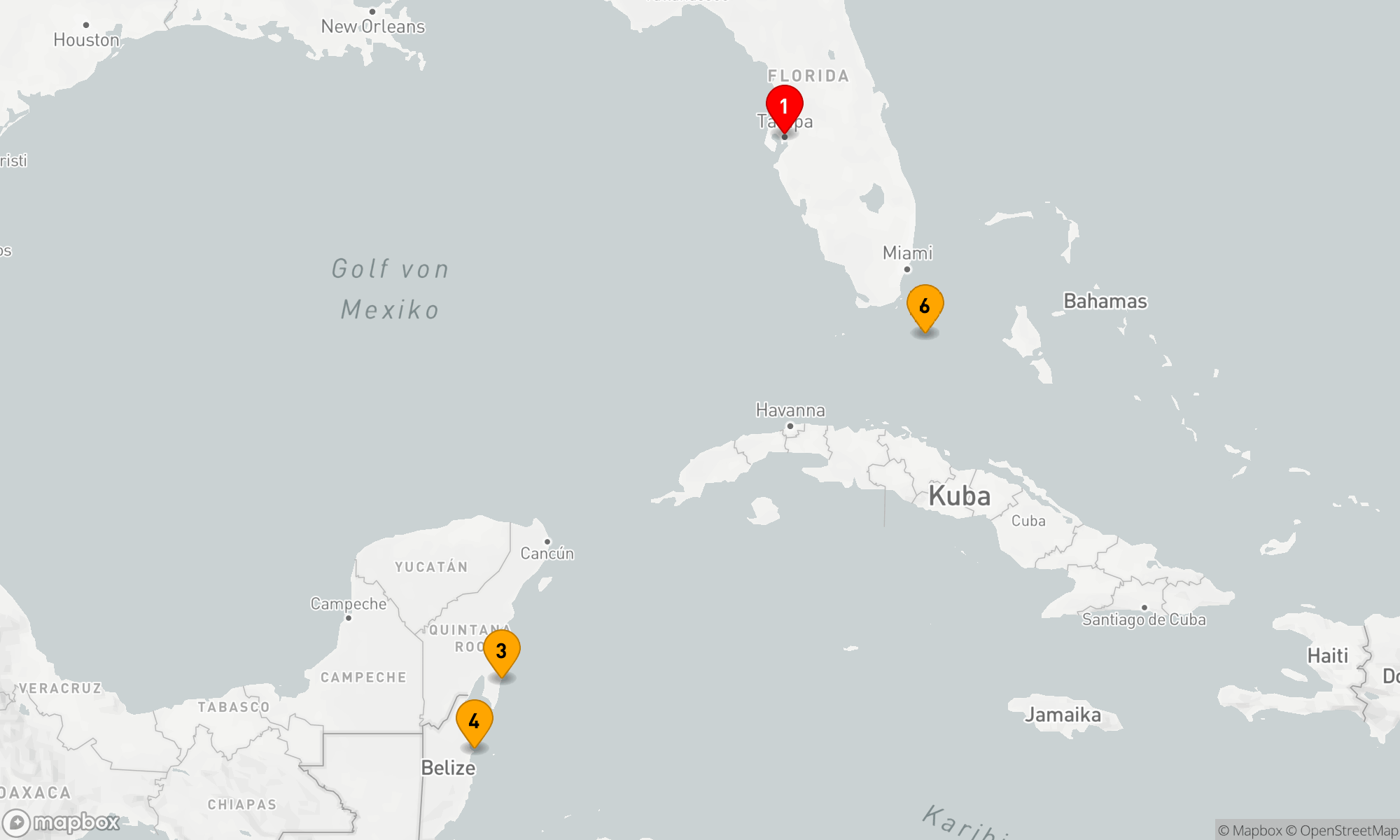 Route 7 Nächte - BELIZE,  HONDURAS & MEXIKO URLAUB