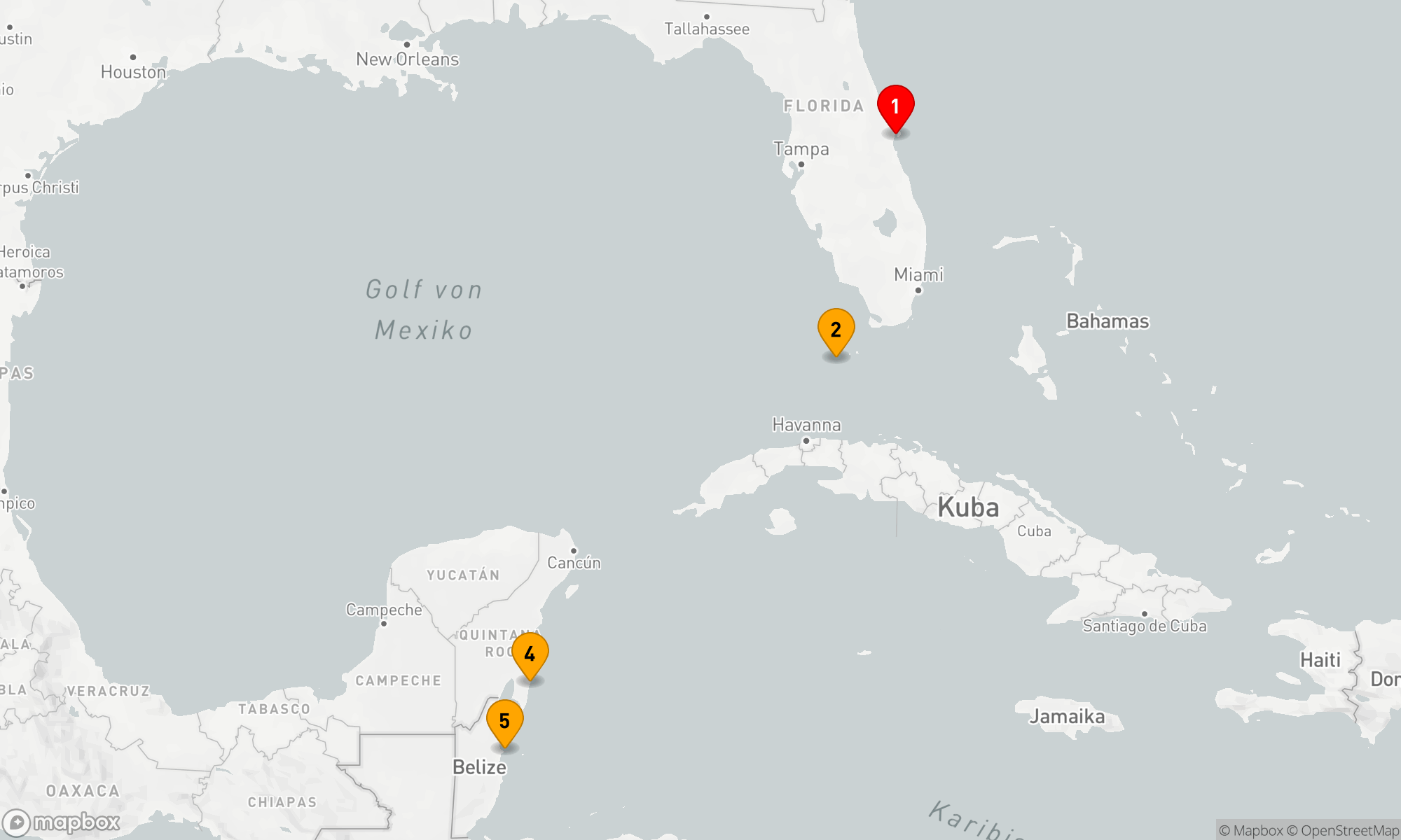 Route 7 Nächte - KEY WEST,  MEXIKO & BELIZE KREUZFAHRT