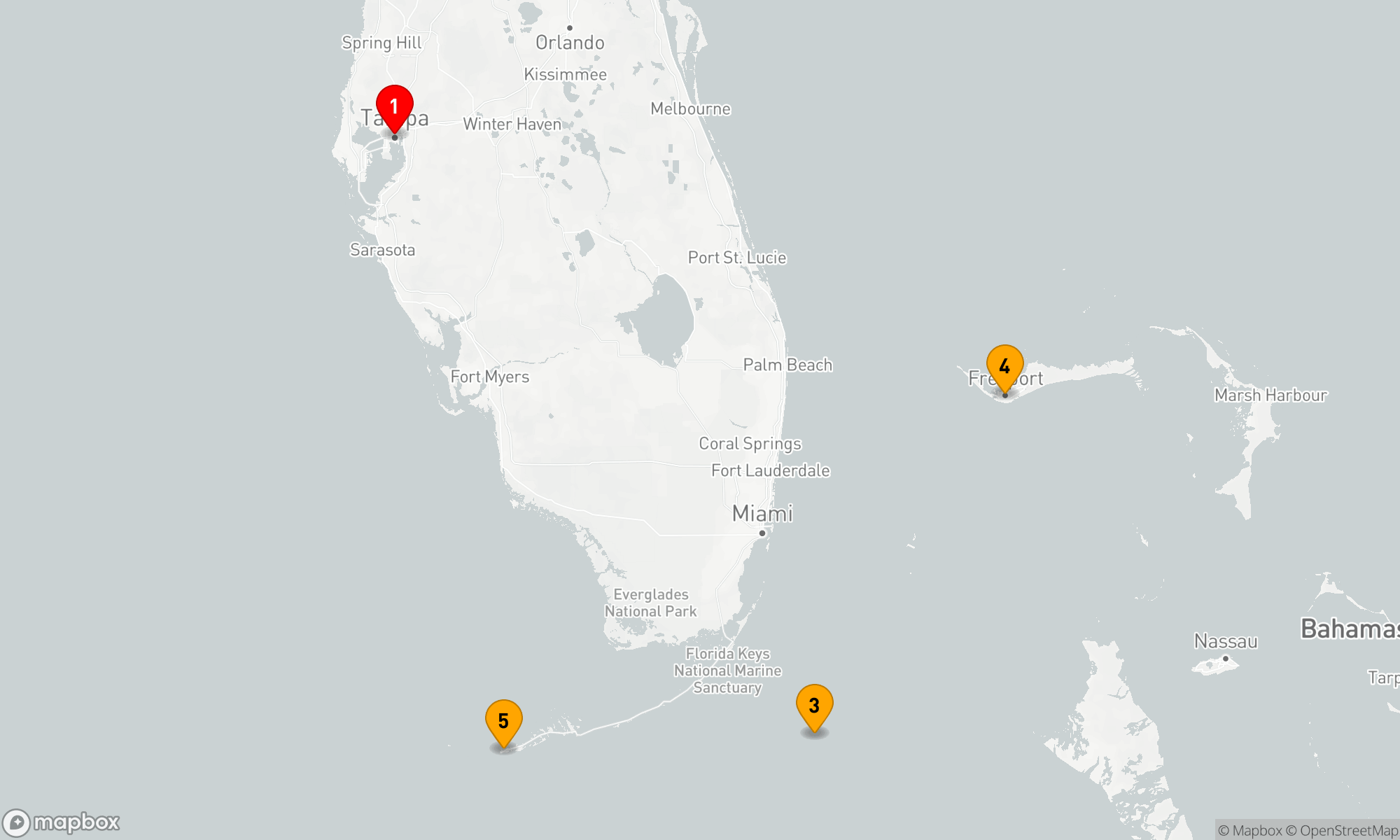 Route 7 Nächte - KEY WEST & BAHAMAS KREUZFAHRT