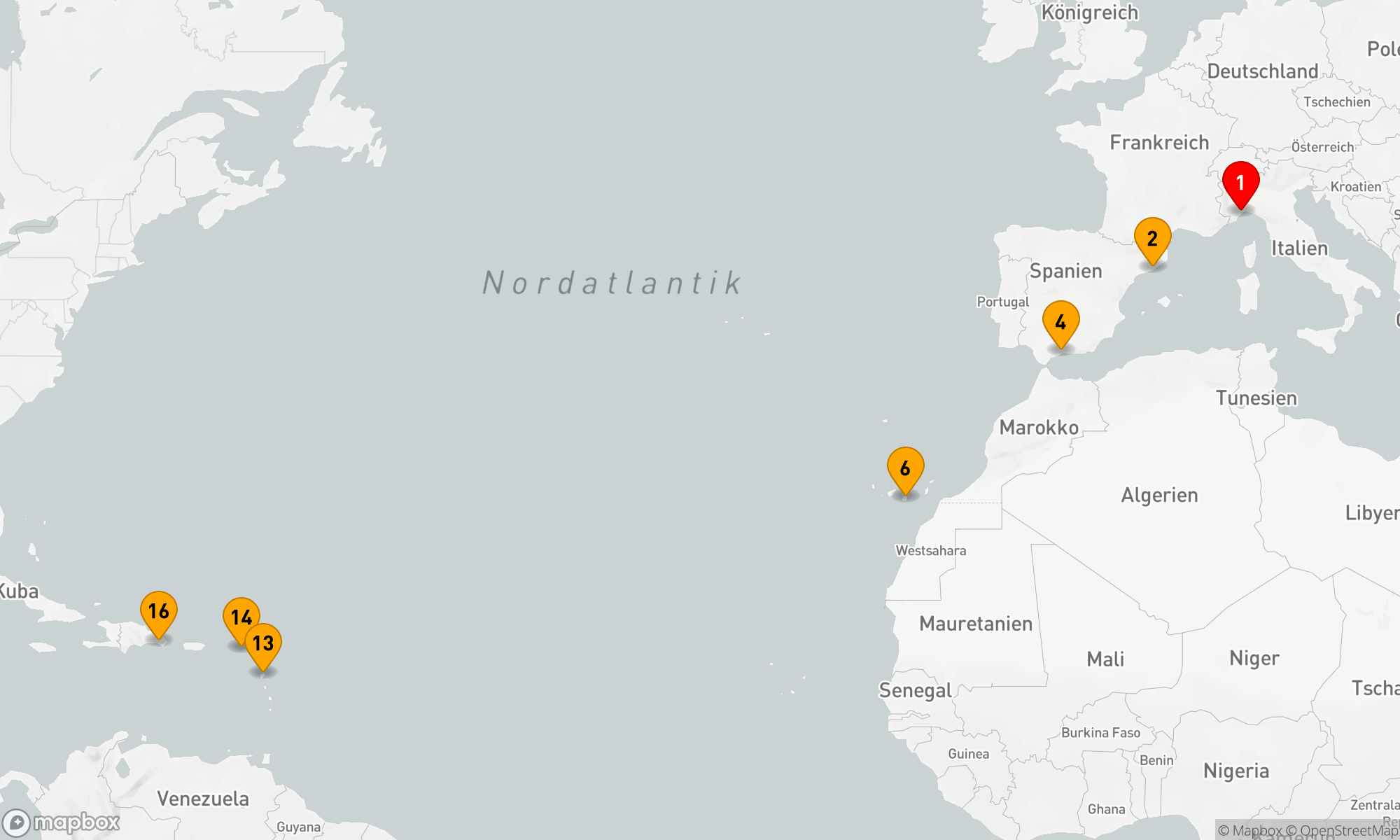 Route 15 Nächte - Karibische Entdeckungsreise
