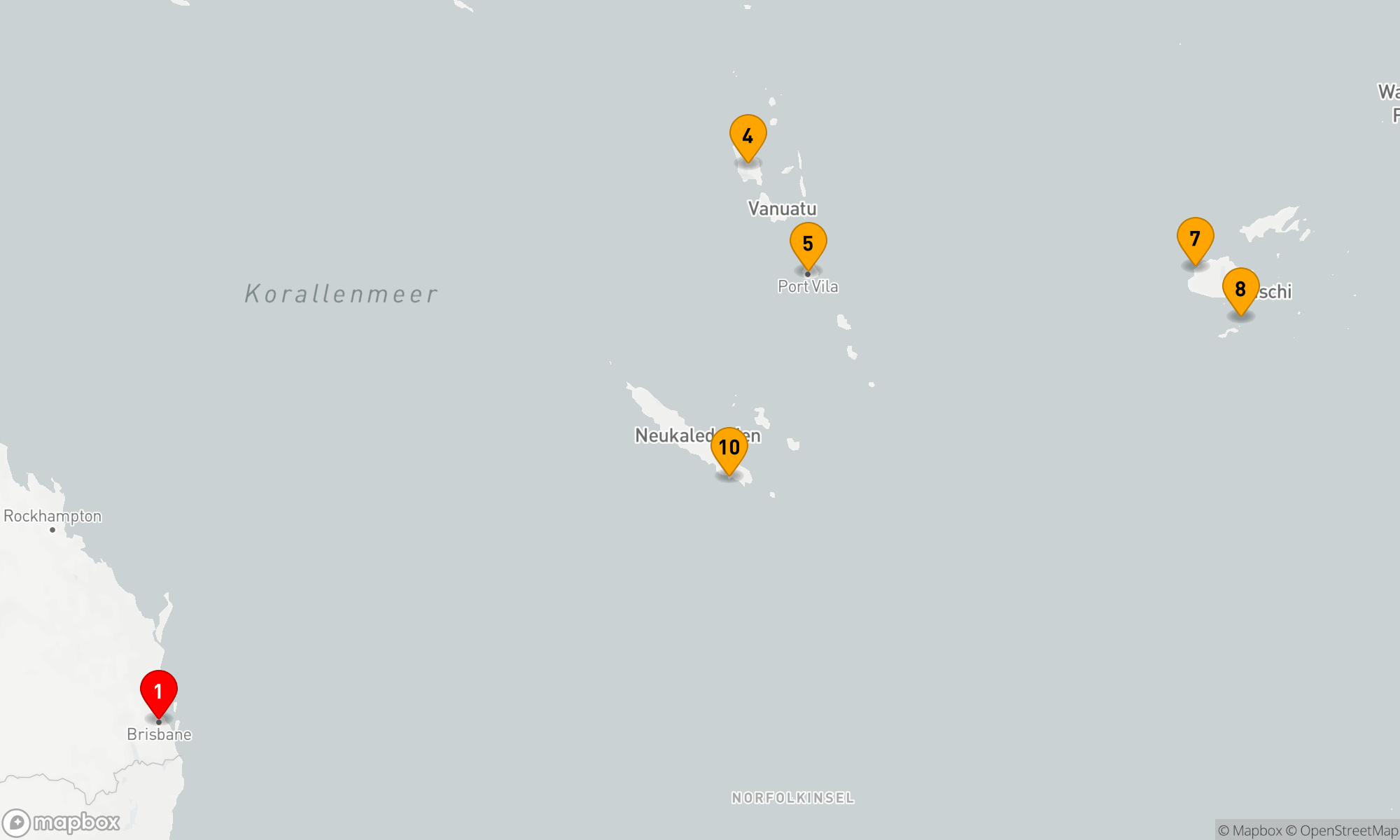 Route 11 Nächte - FIDSCHI & SÜDPAZIFIK