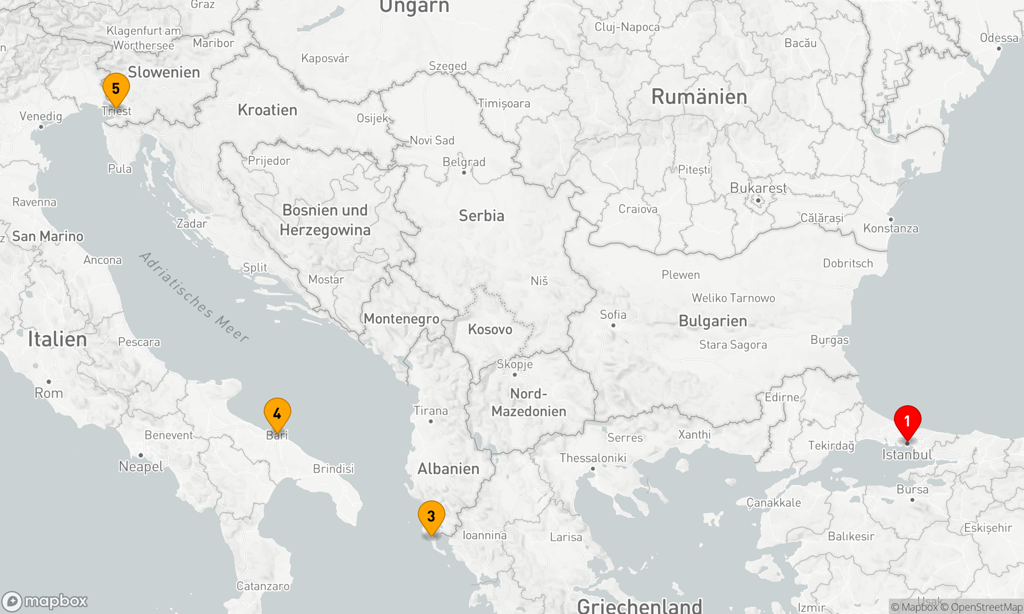 Route 4 Nächte - Mediterrane Entdeckungsreise