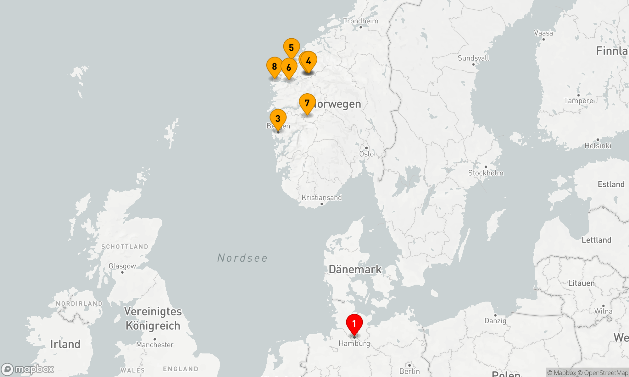 Route 9 Nächte - Märchenhafte Fjordzauber-Reise