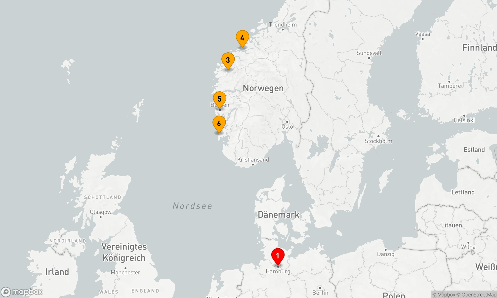 Route 7 Nächte - Fjordland Norwegen