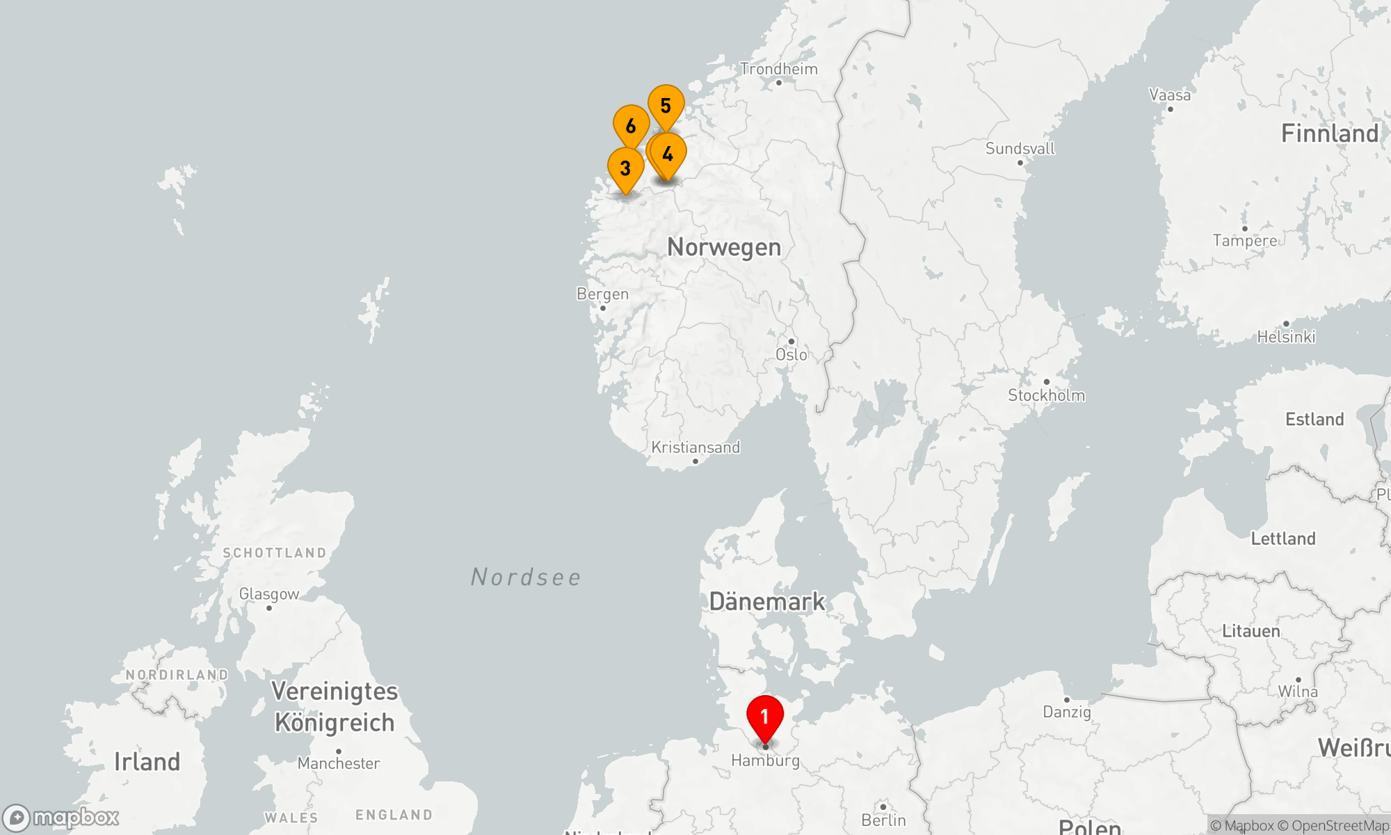 Route 7 Nächte - Norwegen mit Geirangerfjord