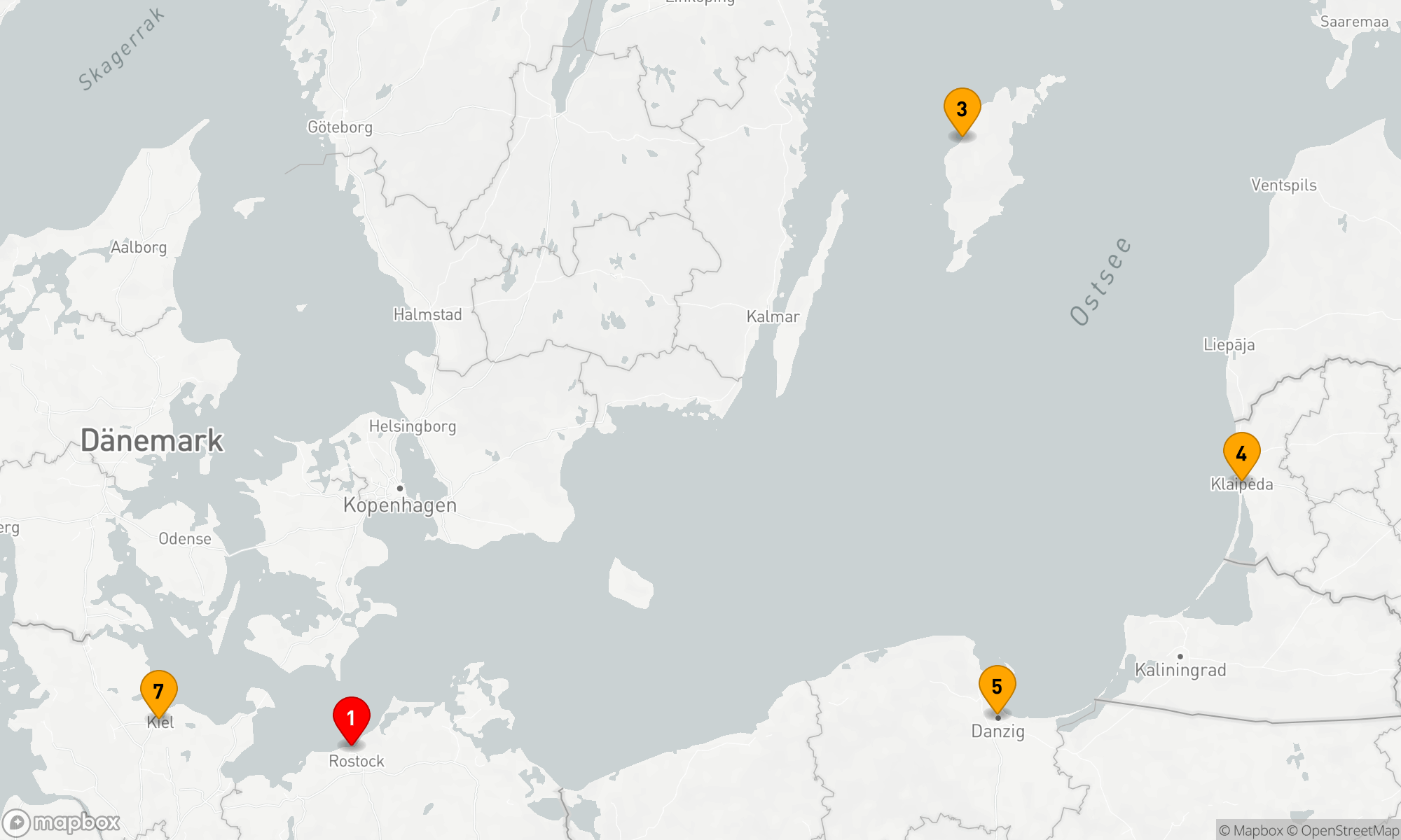 Route 6 Nächte - Kleine Juwelen der Ostsee
