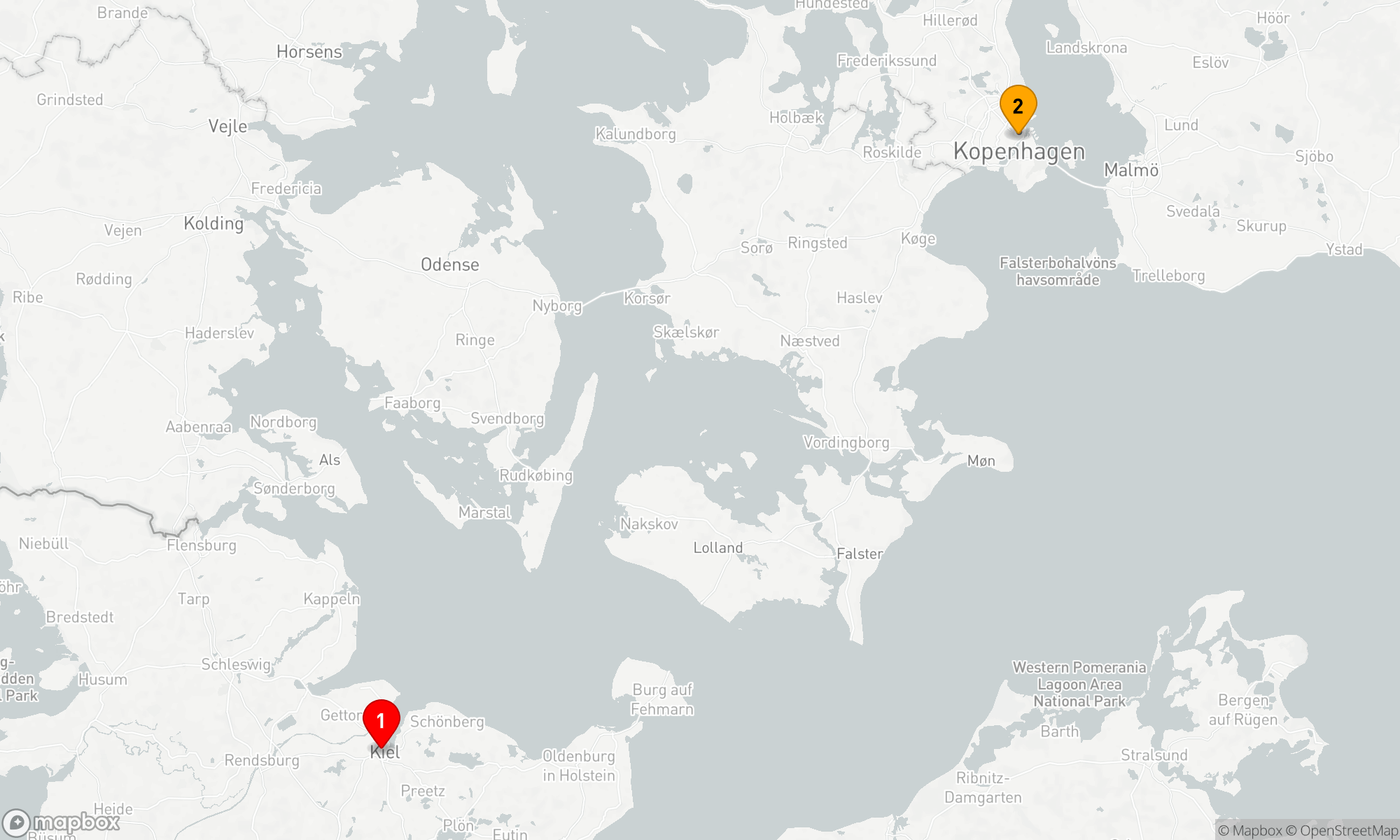 Route 2 Nächte - Kurzreise  Kopenhagen