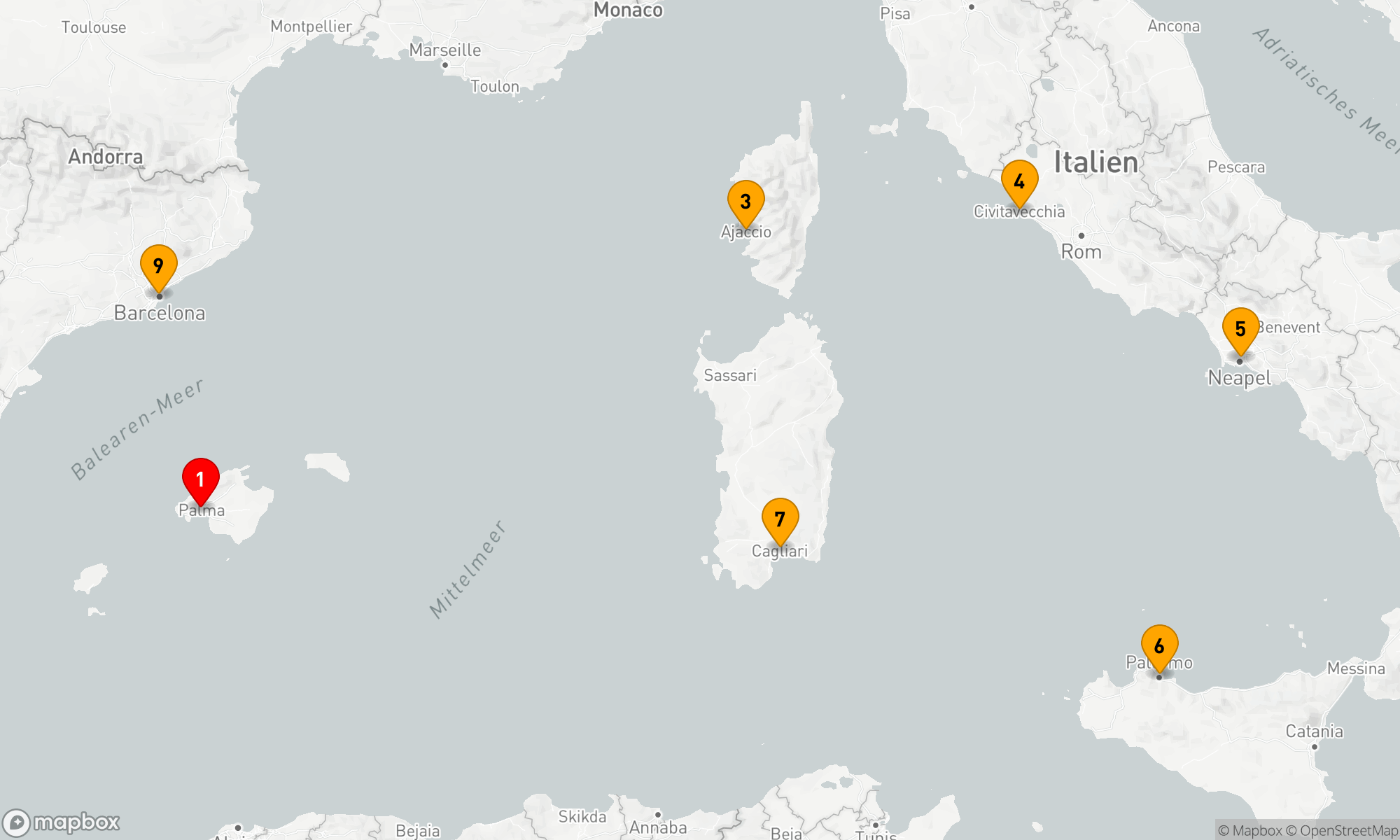Route 10 Nächte - Italiens Sonnenseiten