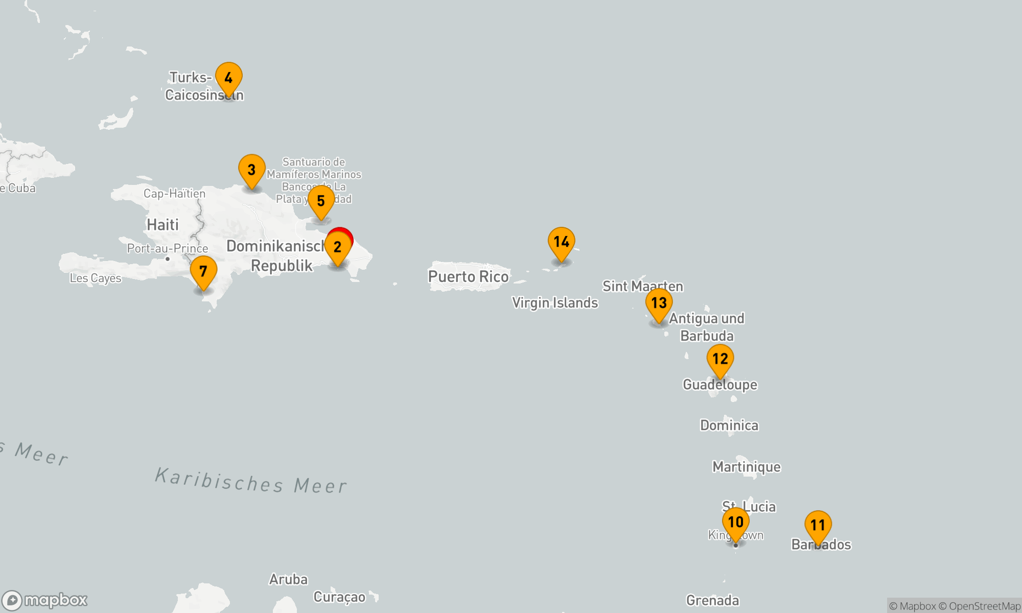 Route 14 Nächte - Karibische Entdeckungsreise der Costa Kreuzfahrten