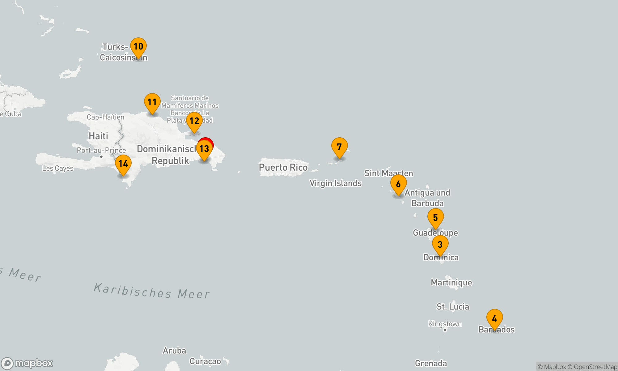 Route 14 Nächte - Karibische Inselträume