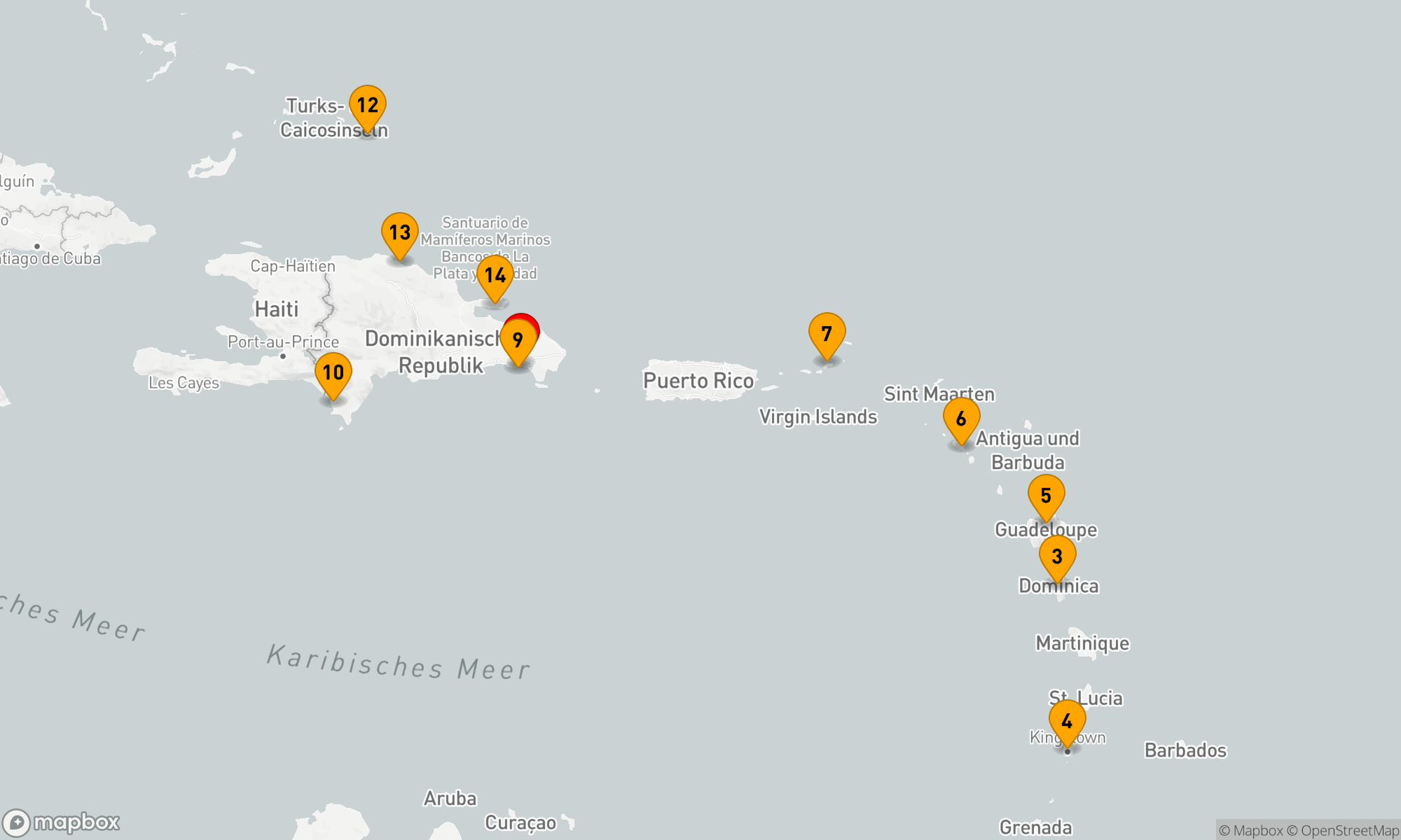 Route 14 Nächte - Karibische Entdeckungsreise der Schätze