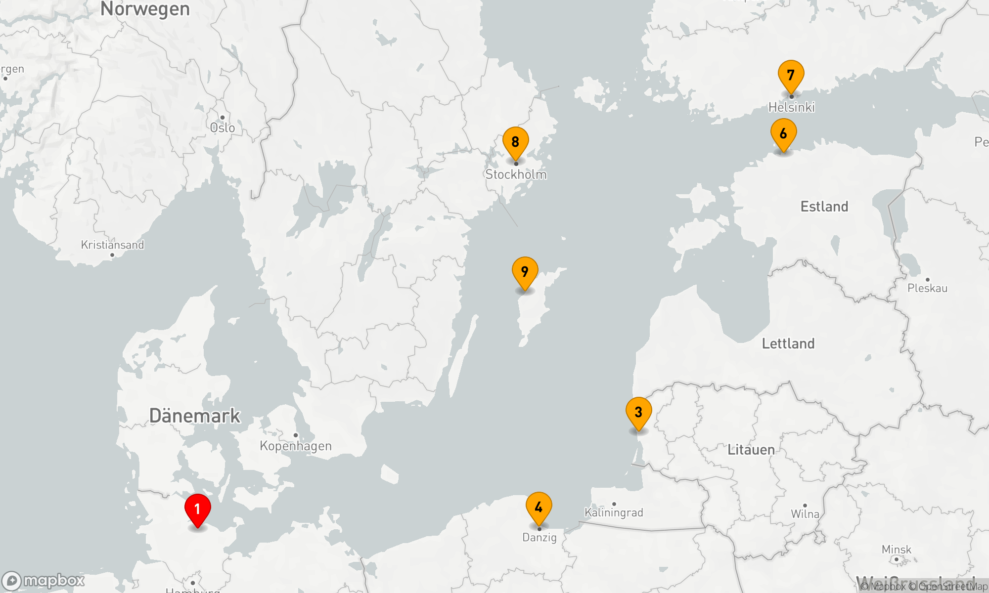 Route 10 Nächte - Sommerträume in der Ostsee