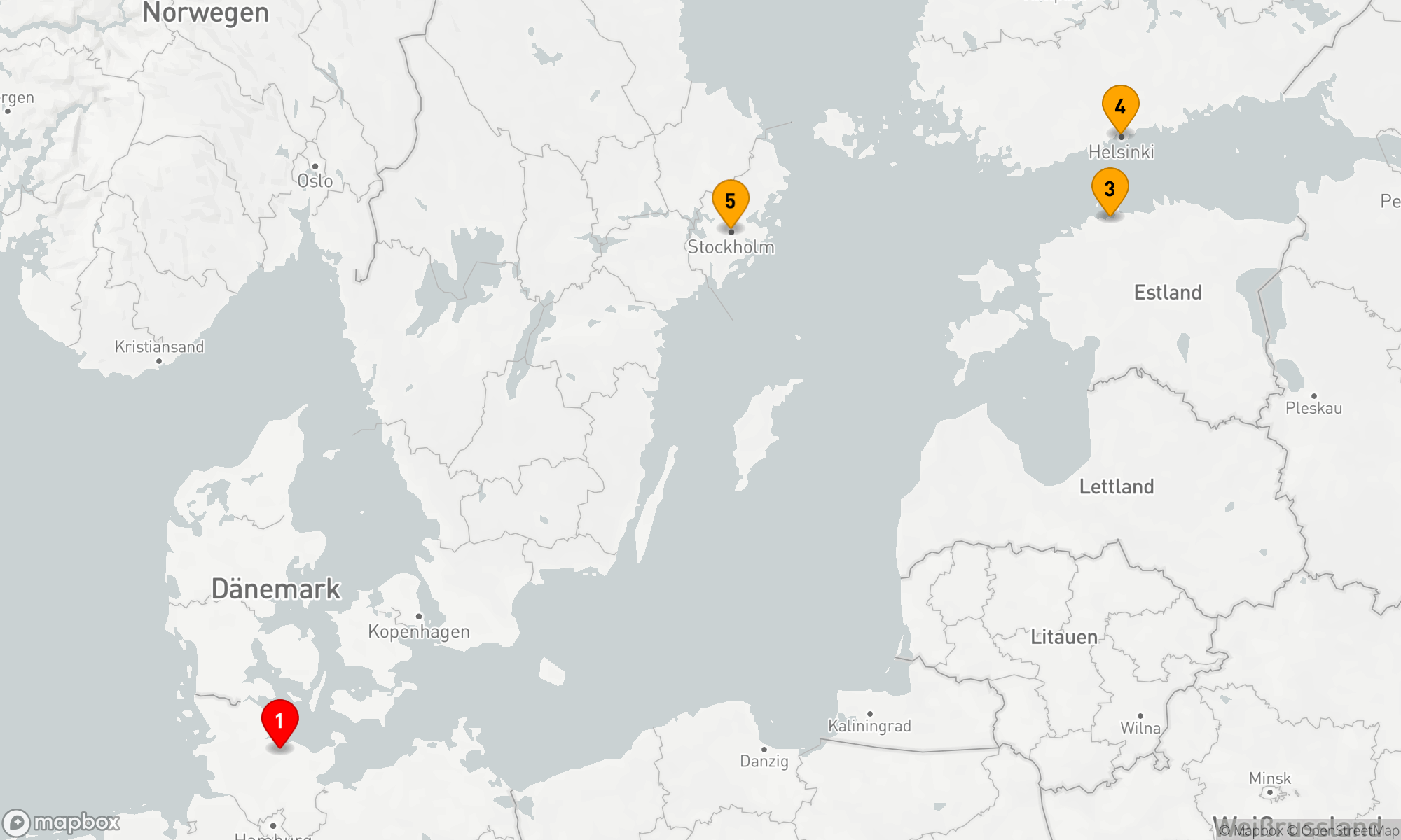 Route 7 Nächte - Metropolen der Ostsee