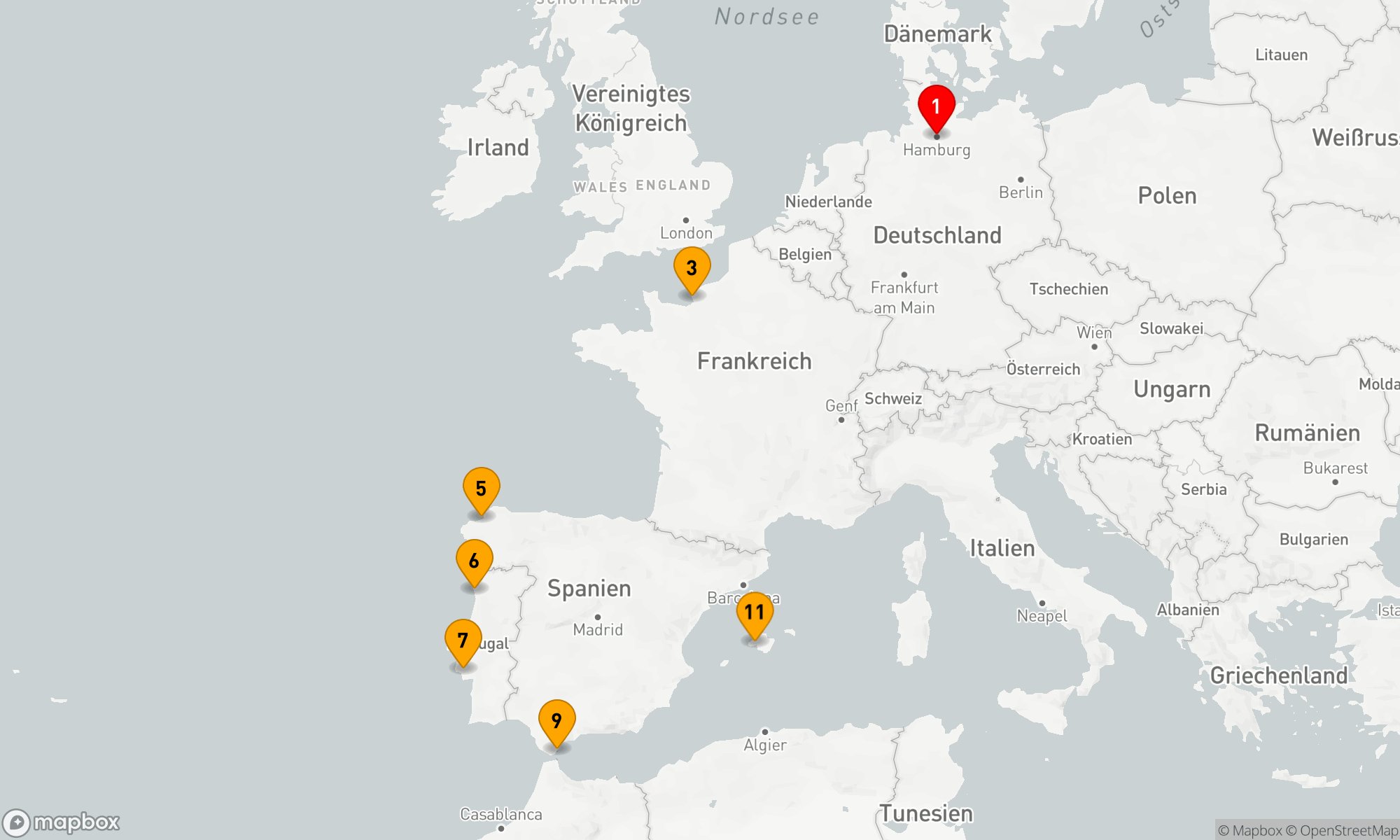 Route 10 Nächte - Europas Westküste
