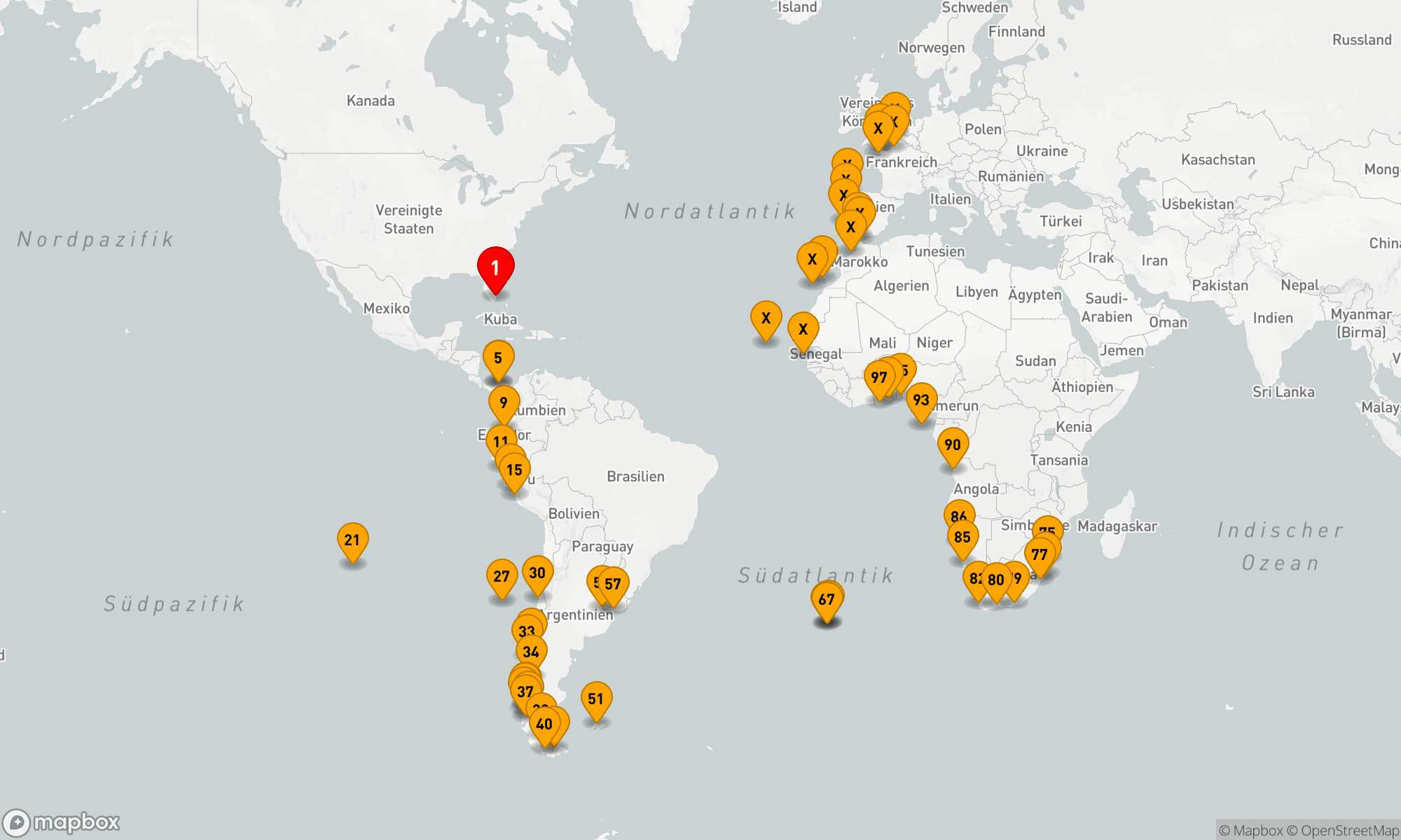 Route 120 Nächte - KAP ZU KAP WELTREISE: MIAMI BIS DOVER