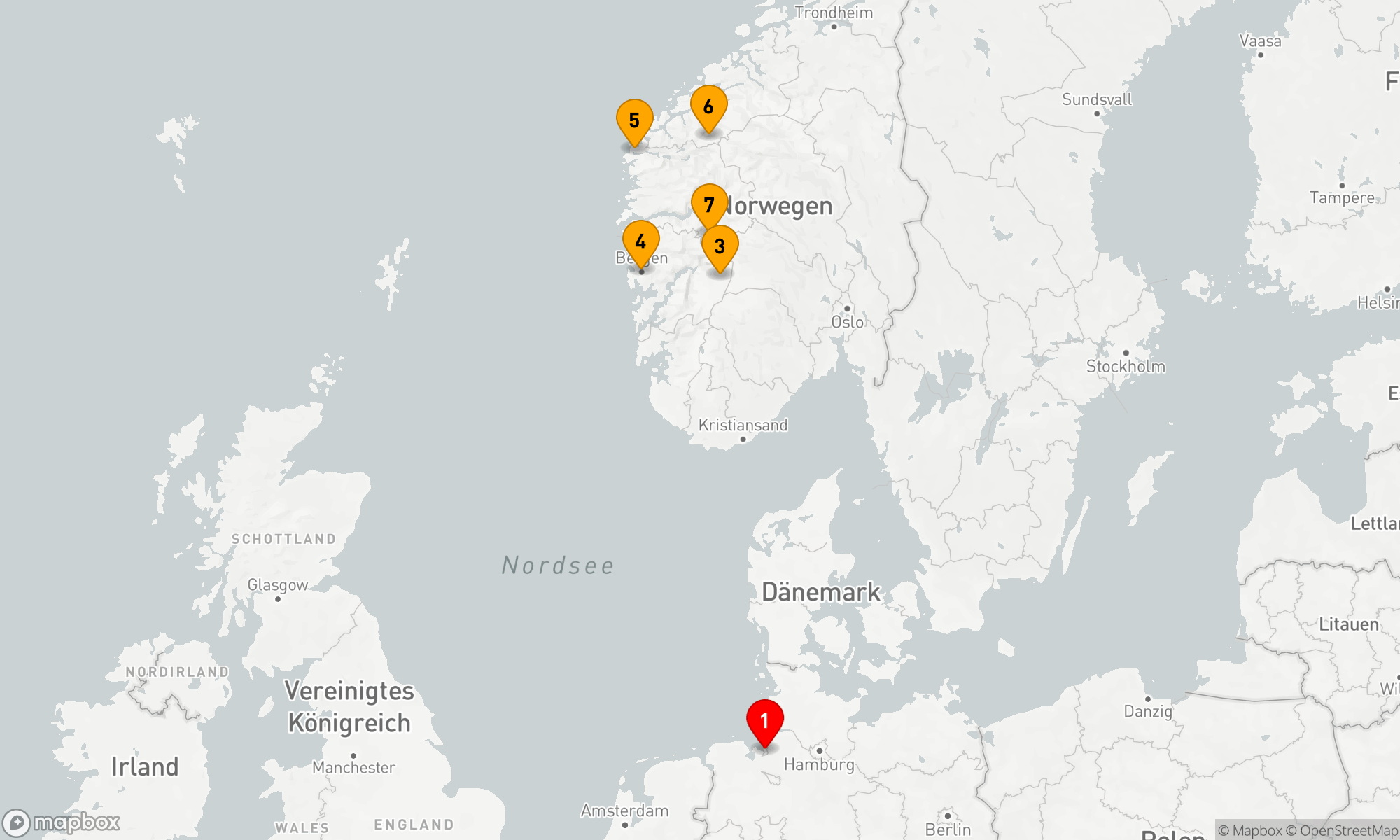 Route 8 Nächte - Frühsommer im Fjordparadies