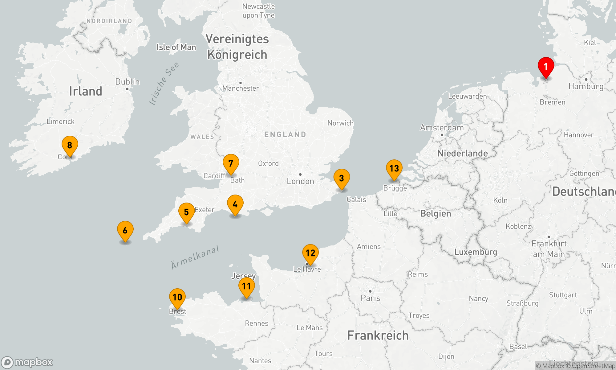 Route 14 Nächte - Traumziele am Ärmelkanal