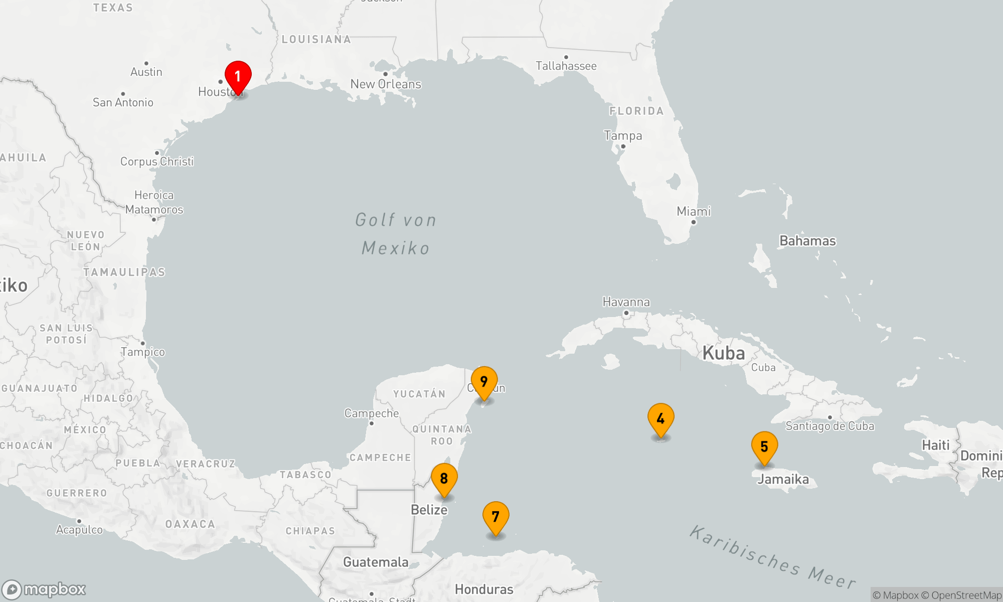 Route 10 Nächte - WESTLICHE KARIBIK